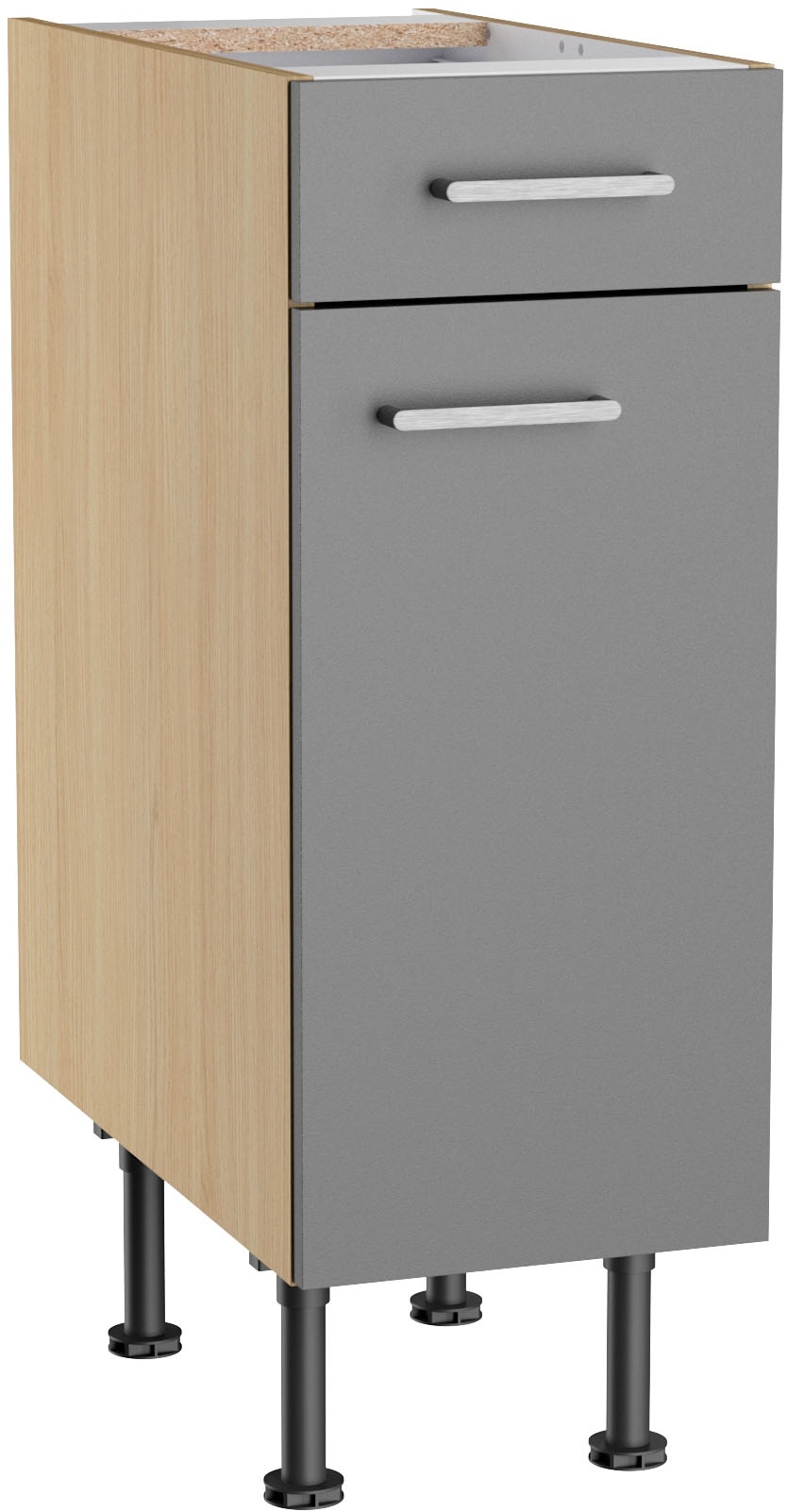 KOCHSTATION Unterschrank "KS-Lucy" Breite 30 cm, höhenverstellbare Füße, Soft-Close