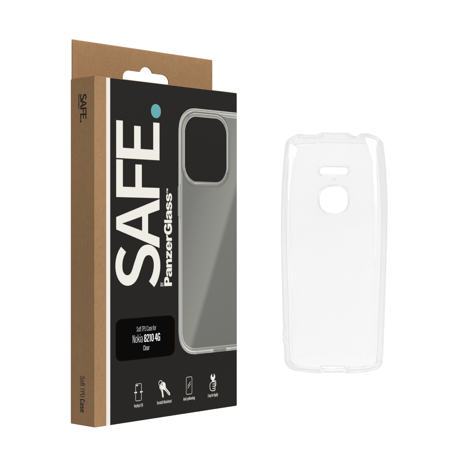 SAFE by PanzerGlass Handyhülle »Soft TPU Case für Nokia 8210 Libra«, Backcover, Schutzhülle, Handyschutzhülle, Case, Schutzcase, stoßfest