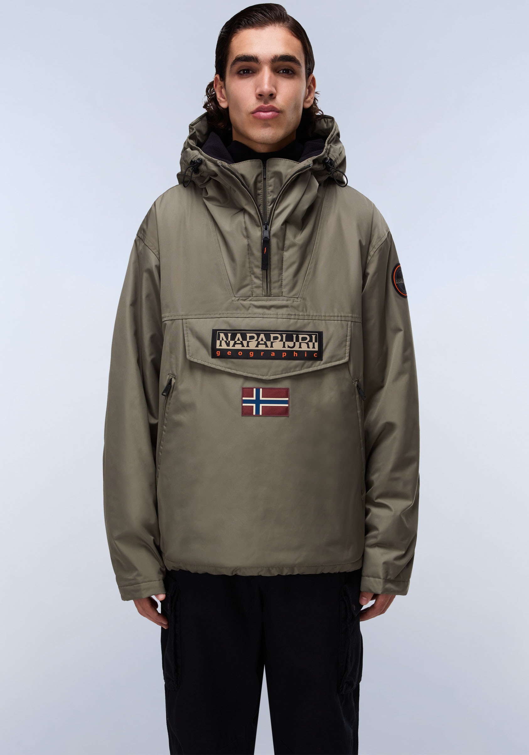 Napapijri Anorak "RAINFOREST", mit Kapuze, regular fit, mit seitlichen Reiß günstig online kaufen