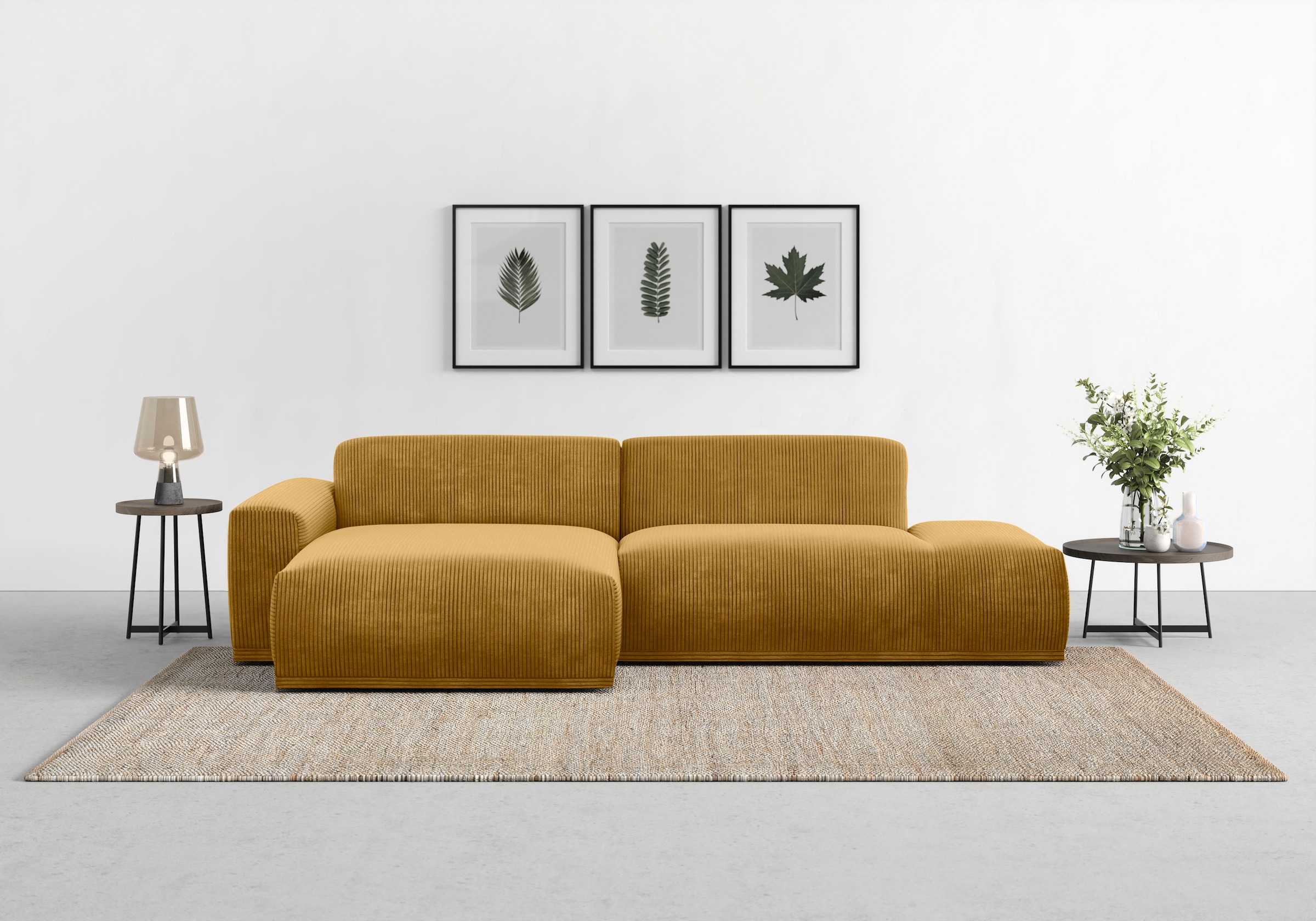 TRENDMANUFAKTUR Ecksofa "Braga, mit hochwertigem Kaltschaum, L-Form, in Cor günstig online kaufen