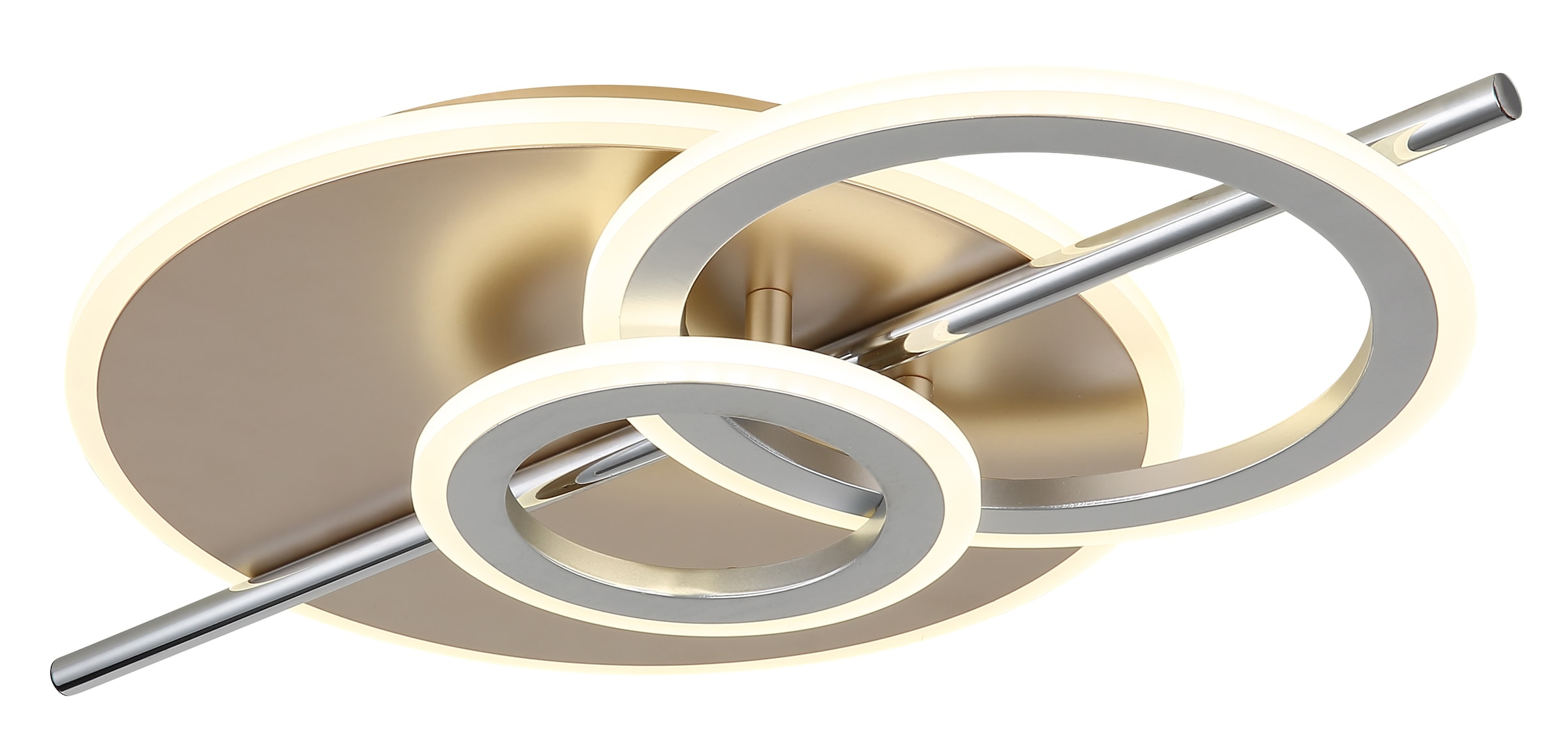 GLOBO LIGHTING Deckenleuchte »NORRIS« LED-Modul 1 Stk. Warmweiß Deckenlampe Wohnzimmer-Leuchte Schlafzimmer-Leuchte Flur Küche