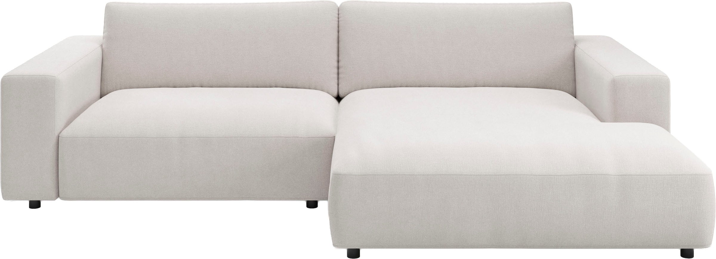 Musterring Ecksofa "MR LUCIA, Charakterstarker Lounge-Komfort von Musterring" XXL-Longchair, erstklassige Kammerkissen & zeitloser Look