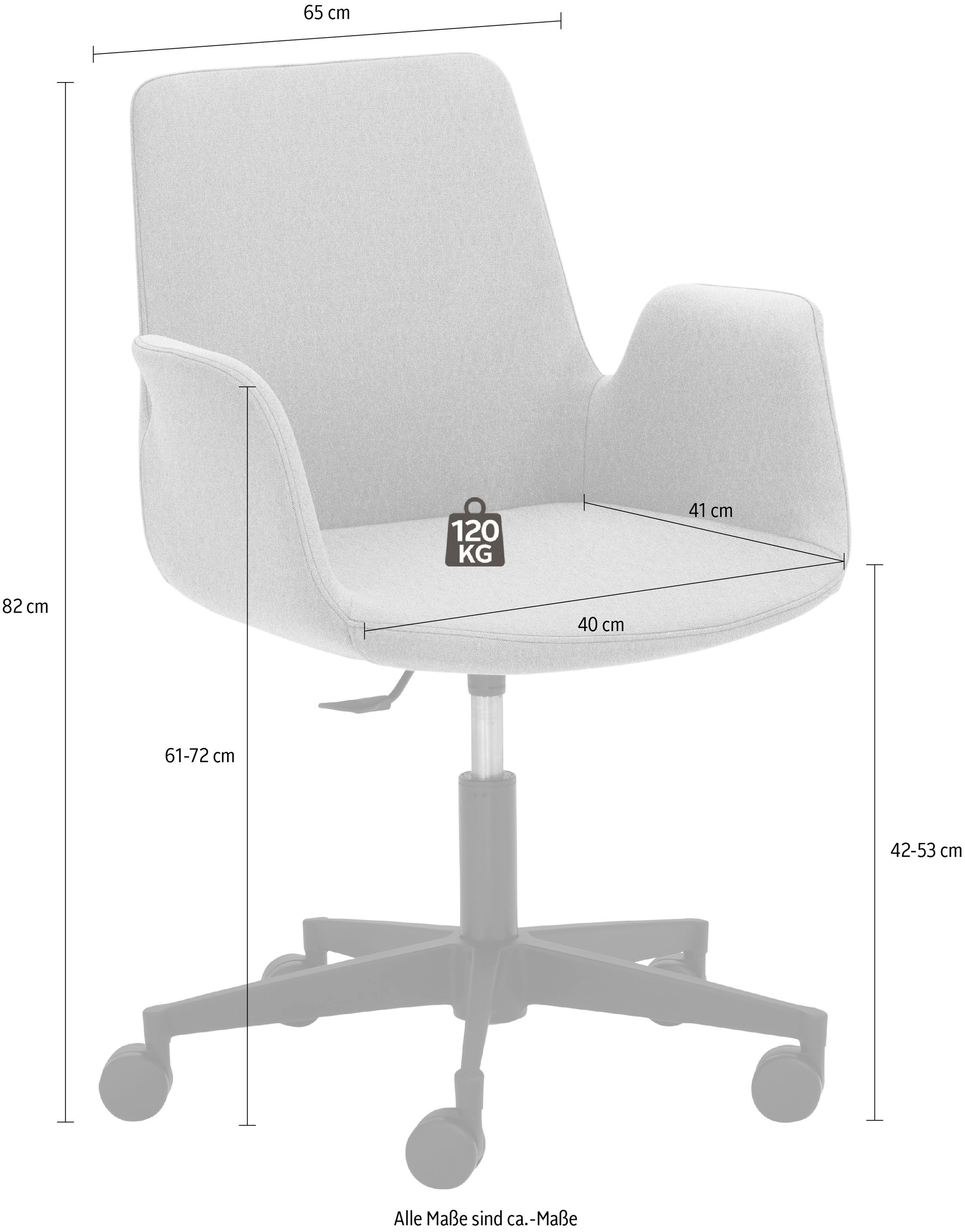 Mayer Sitzmöbel Bürostuhl »Sessel myHELIOS«, 1 St., Struktur (recyceltes Polyester)