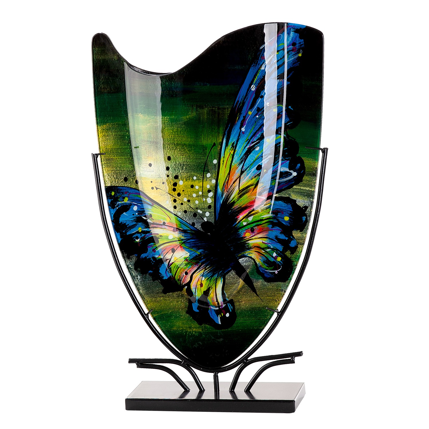 GILDE Bodenvase "Schmetterling" Innenwände sind handbemalt; Nicht wasserdic günstig online kaufen