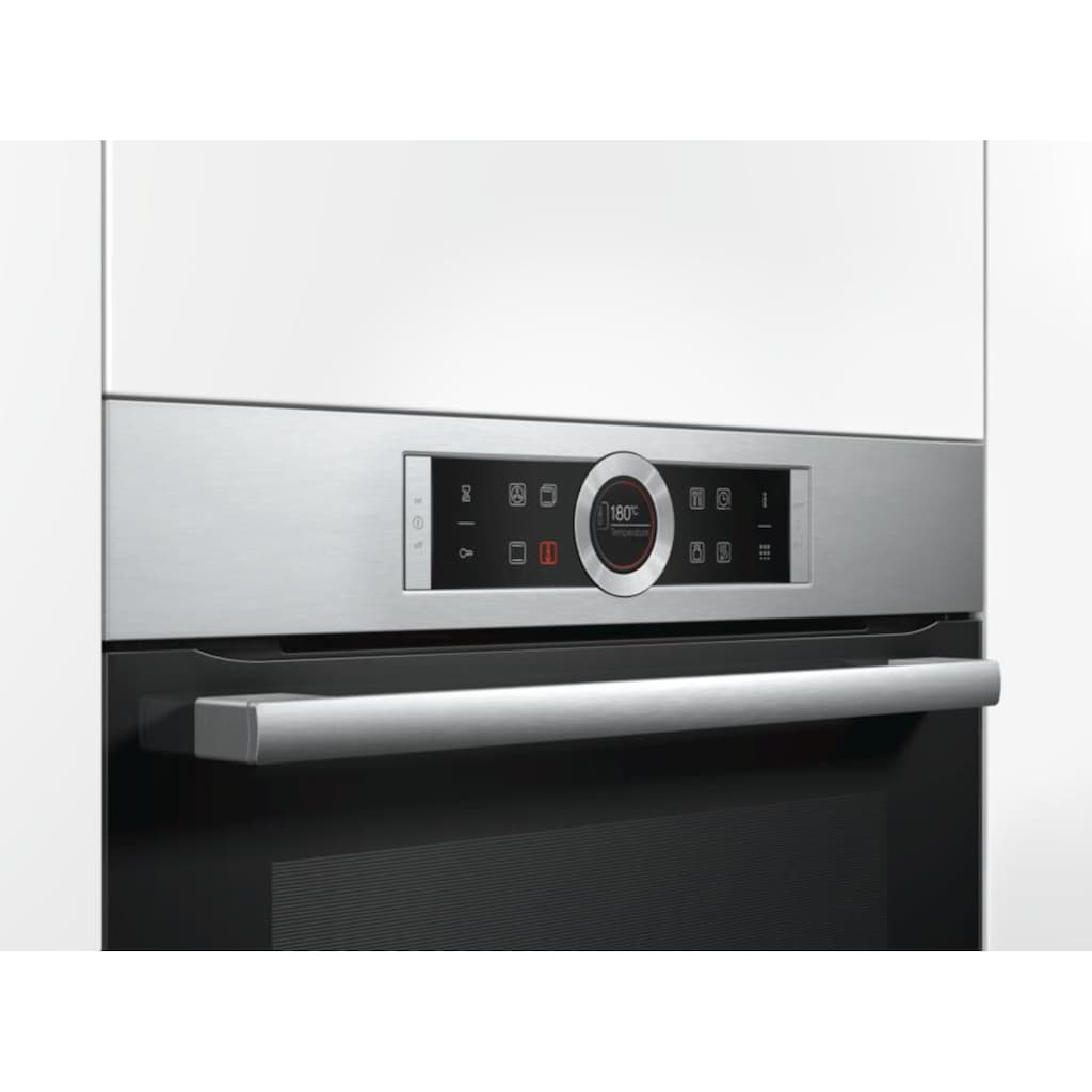 BOSCH Pyrolyse Backofen »HBG675BS1«, Serie 8, mit Teleskopauszug nachrüstbar, Pyrolyse-Selbstreinigung, mit AutoPilot