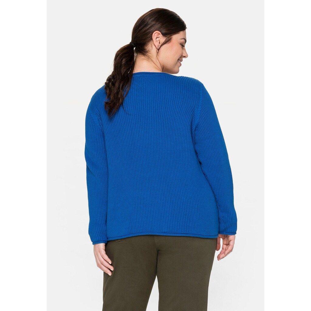 Sheego Rundhalspullover »Pullover«