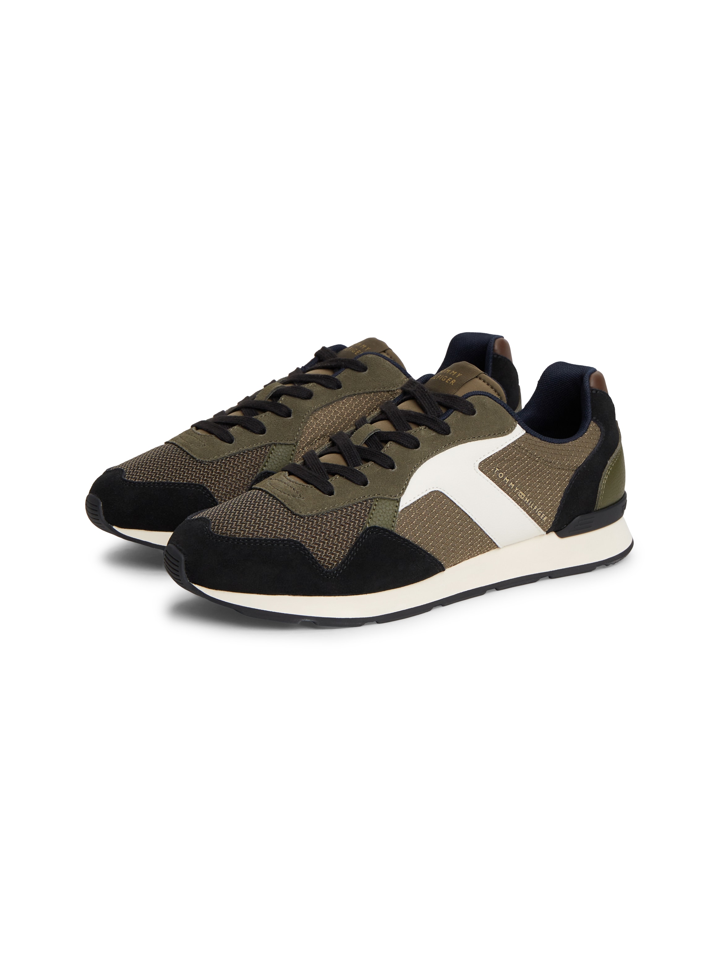 Tommy Hilfiger Sneaker "T HILFIGER CORE MIX RUNNER" Schnürschuh, Halbschuh, Freizeitschuh mit Kontrastbesätzen