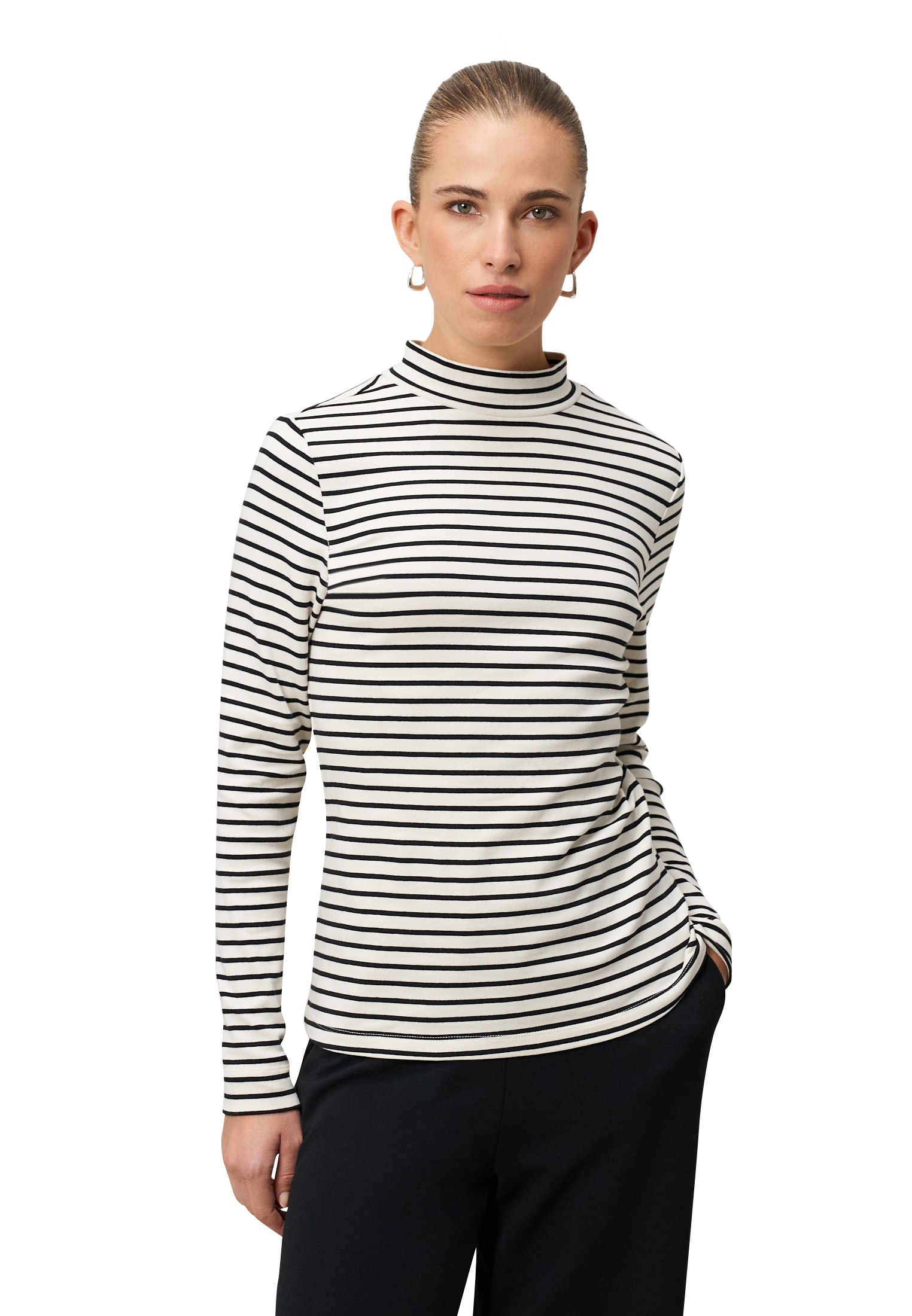 Zero Kurzarmshirt "Damen mit Stehkragen" 1 tlg. Plain/ohne Details günstig online kaufen