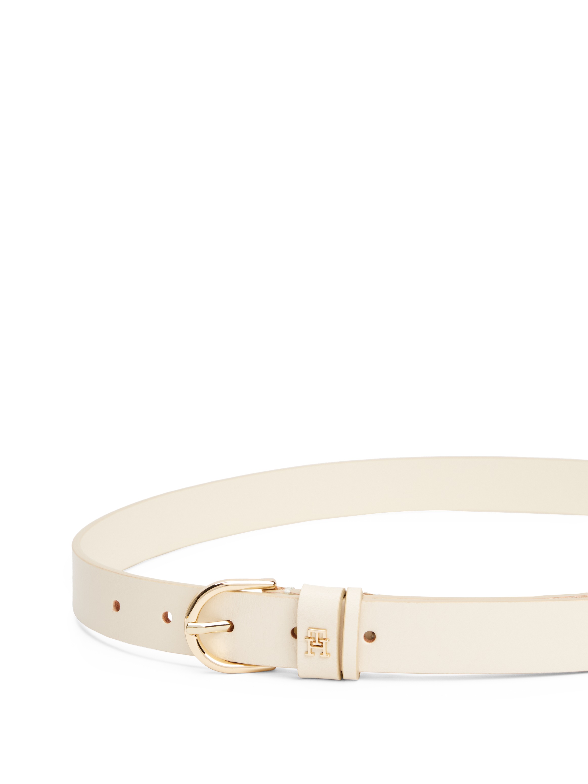 Tommy Hilfiger Ledergürtel "ESSENTIAL EFFORTLESS 2.5 cm breit GOLD", Logoem günstig online kaufen