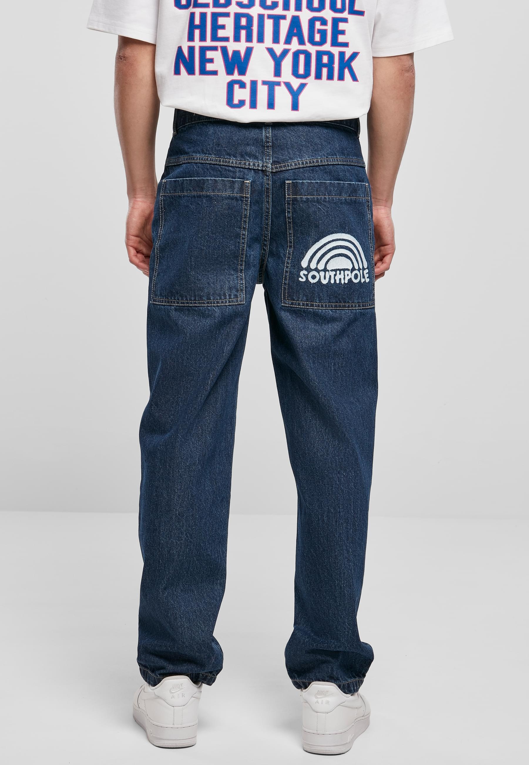 Southpole Bequeme Jeans »Southpole Herren Southpole Spray Logo Denim«, (1 tlg.)