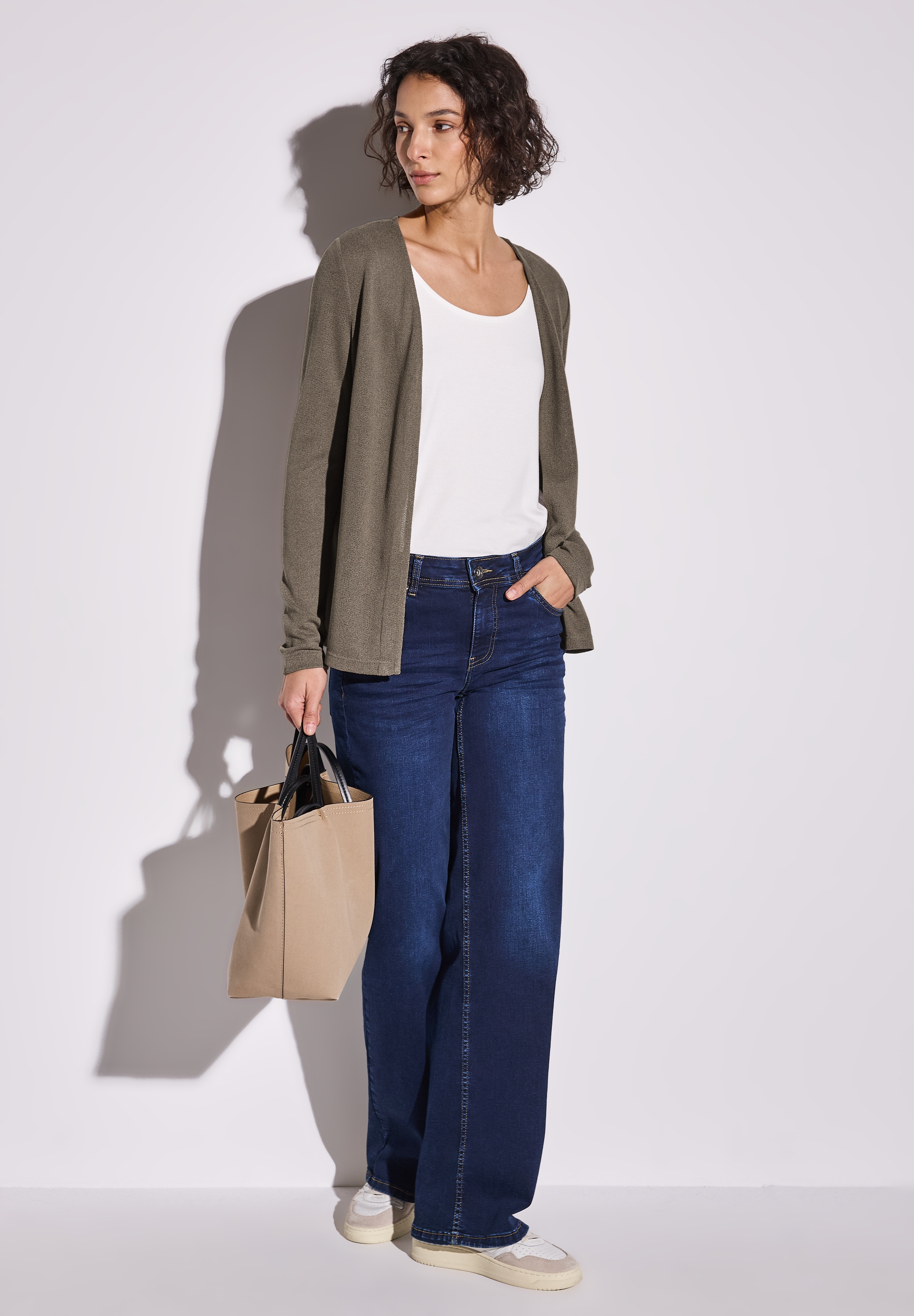 STREET ONE Shirtjacke »NETTE«, im Strick Look