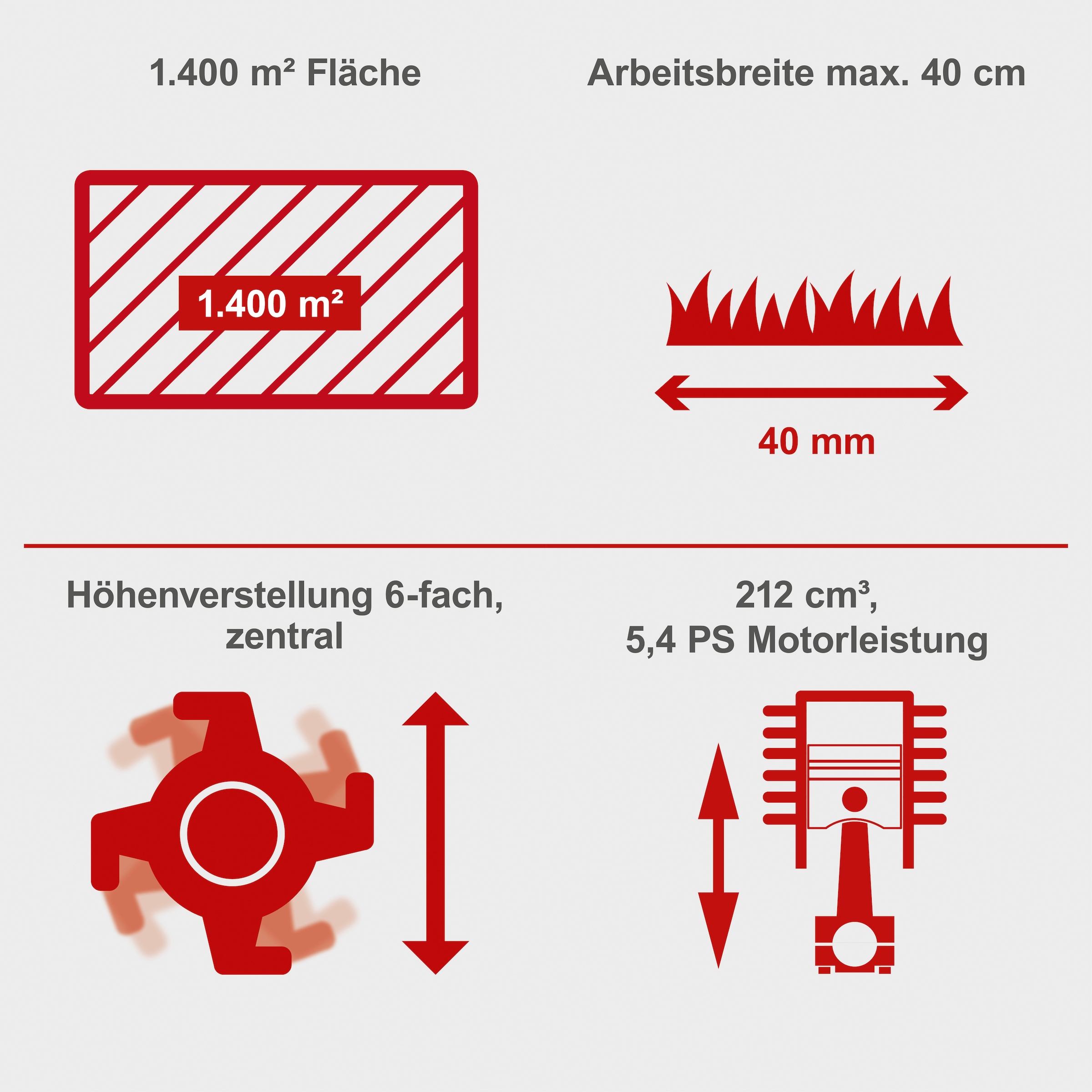 Scheppach Benzin-Vertikutierer »SC55P«