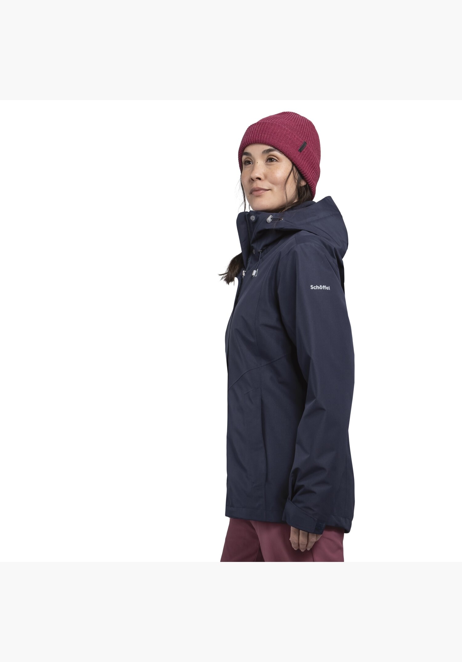 Schöffel 3-in-1-Funktionsjacke »3in1 Jacket Style Okere WMS« Set, 2 Stk. tlg. mit Kapuze mit herauszippbarer Fleecejacke, hochschließendem Kragen, atmungsaktiv