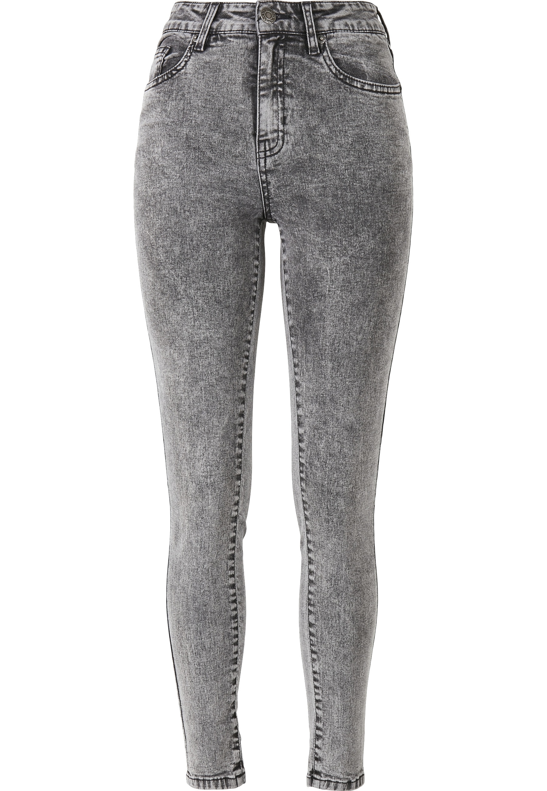 URBAN CLASSICS Bequeme Jeans "Urban Classics Damen Ladies High Waist Skinny Jeans" 1 Stk.
