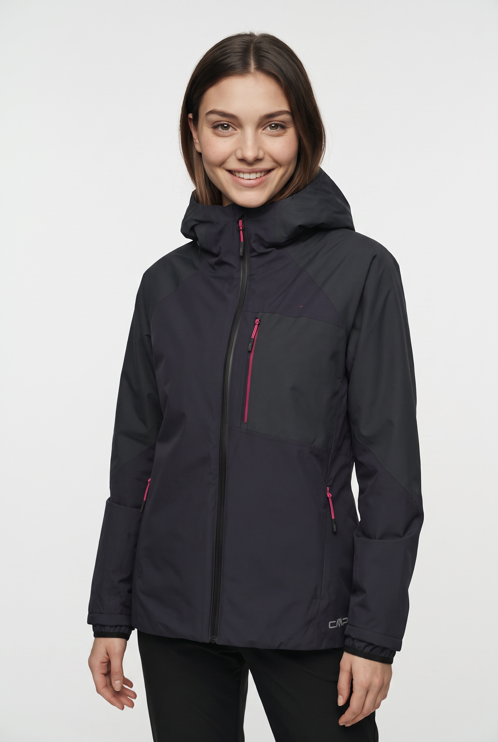 CMP "WOMAN JACKET FIX HOOD" mit Kapuze sportliche Optik, mit Kapuze, aus Polyester-Obermaterial