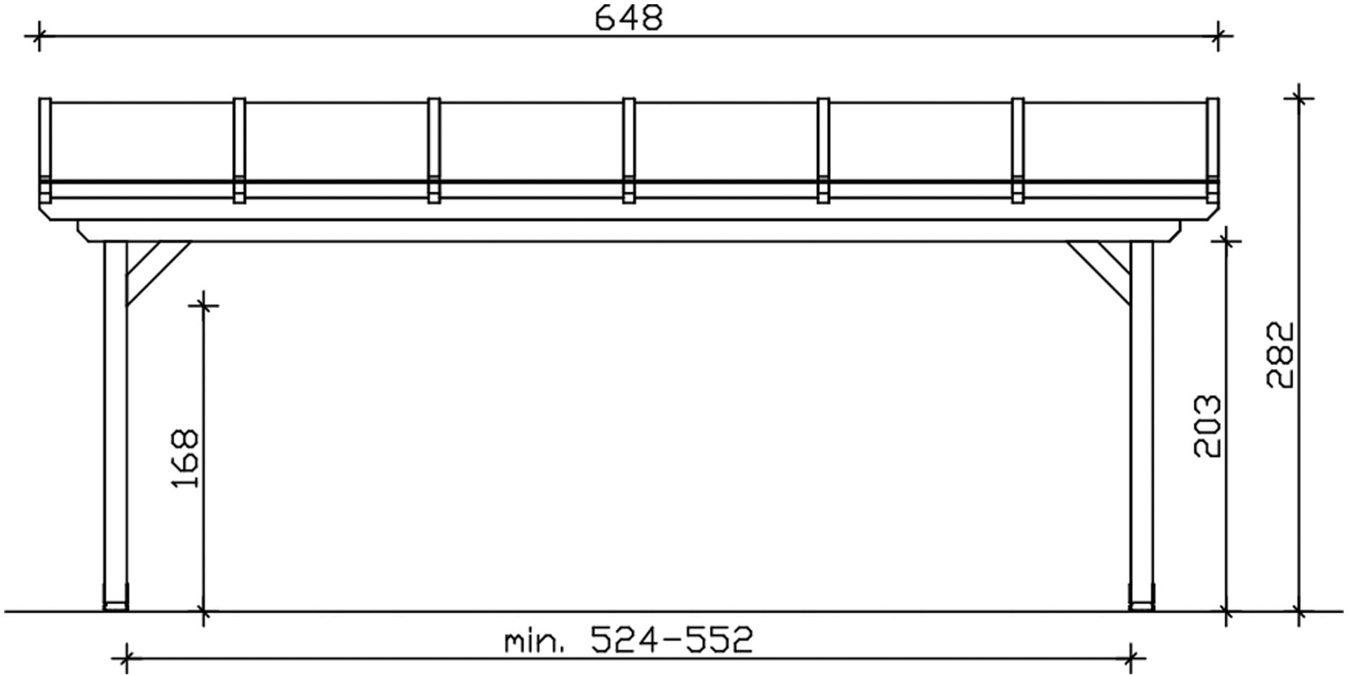 Skanholz Terrassendach »Ancona« Leimholz