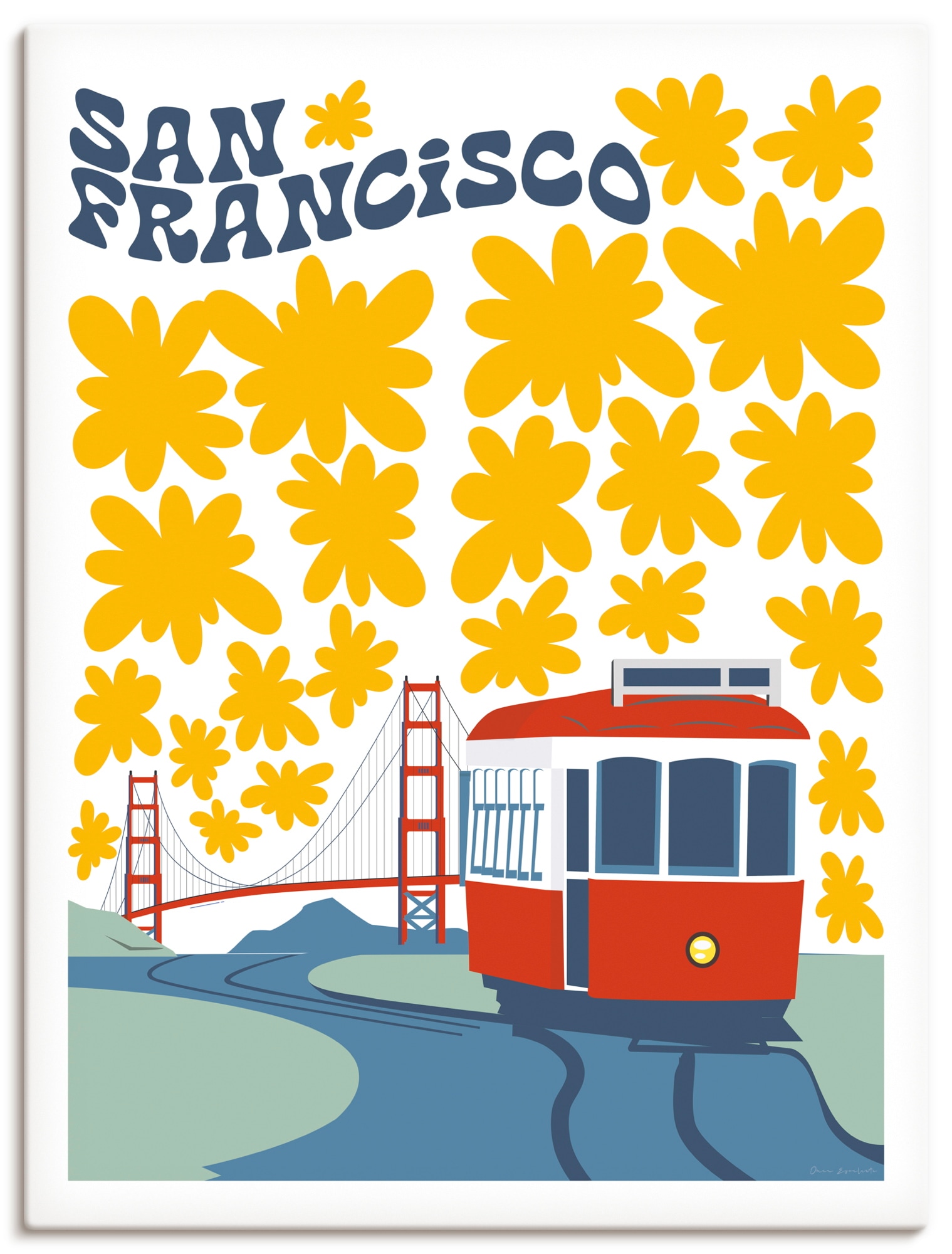Artland Wandbild "San Francisco" San Francisco 1 Stk. tlg. als Alubild, Leinwandbild, Poster, Wandaufkleber in verschied. Größen