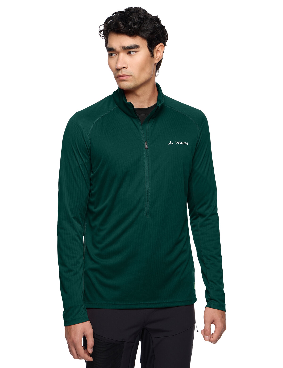 VAUDE Langarmshirt "MENS LARICE LIGHT SHIRT II" Langarm-Ausführung, mit Stehkragen, aus Polyester, normale Länge