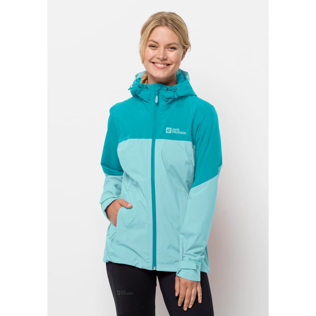 Jack Wolfskin Outdoorjacke »WEILTAL 2L JKT W«, mit Kapuze