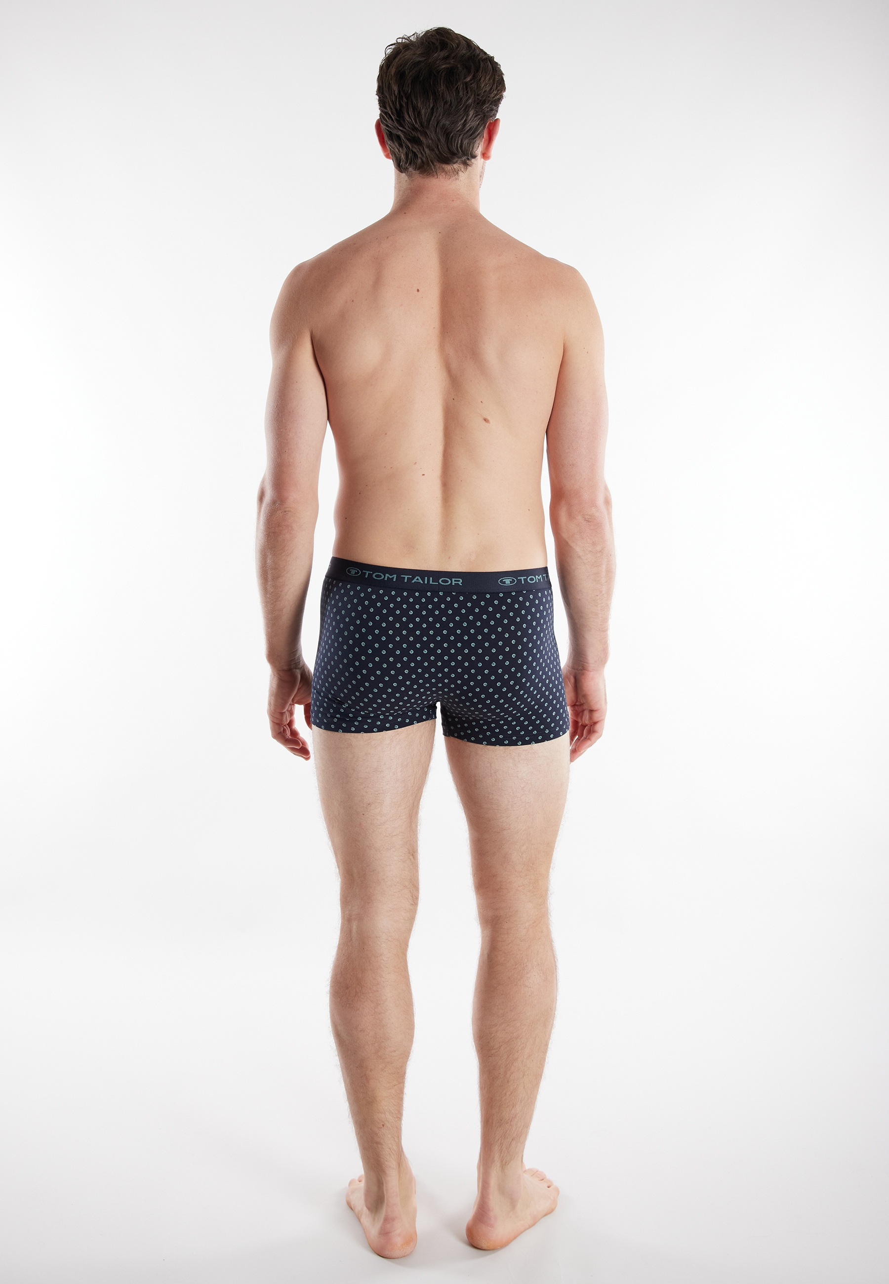 TOM TAILOR Retro Pants »Buffer« bequem, eng, mit Logobund, mit Print, Baumwollmix