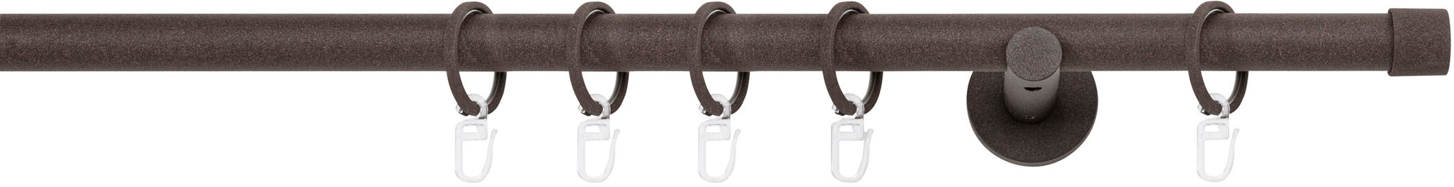 mydeco Gardinenstange »20mm Cap Wandträger 6,5 cm«, 1 läufig-läufig, Fixmaß