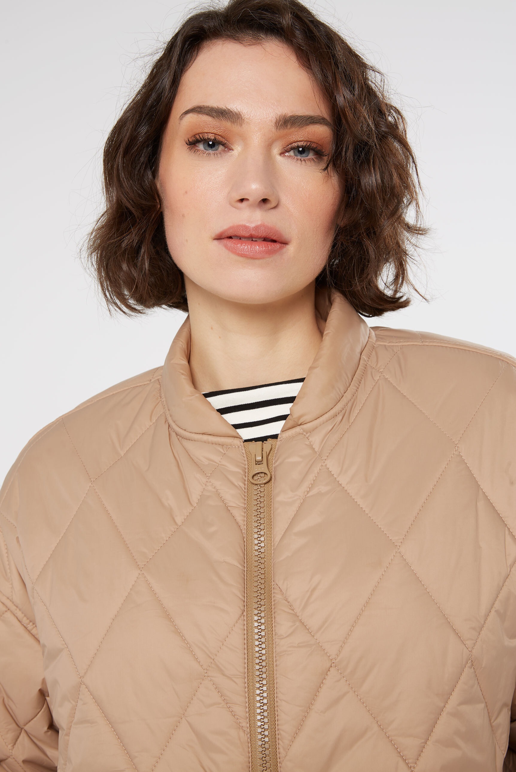 SENSES.THE LABEL Outdoorjacke, ohne Kapuze, mit Elastikbündchen