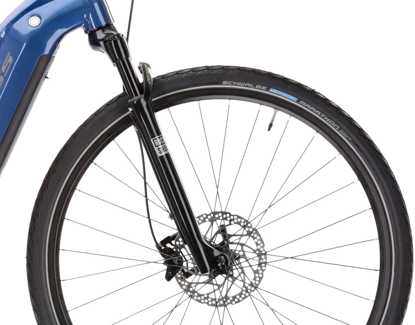 Kross E-Bike »E-Crossrad Evado Hybrid 6.0 28 Zoll blau«, 10 Gang, Shimano, DEORE XT T8000, Mittelmotor 250 W
