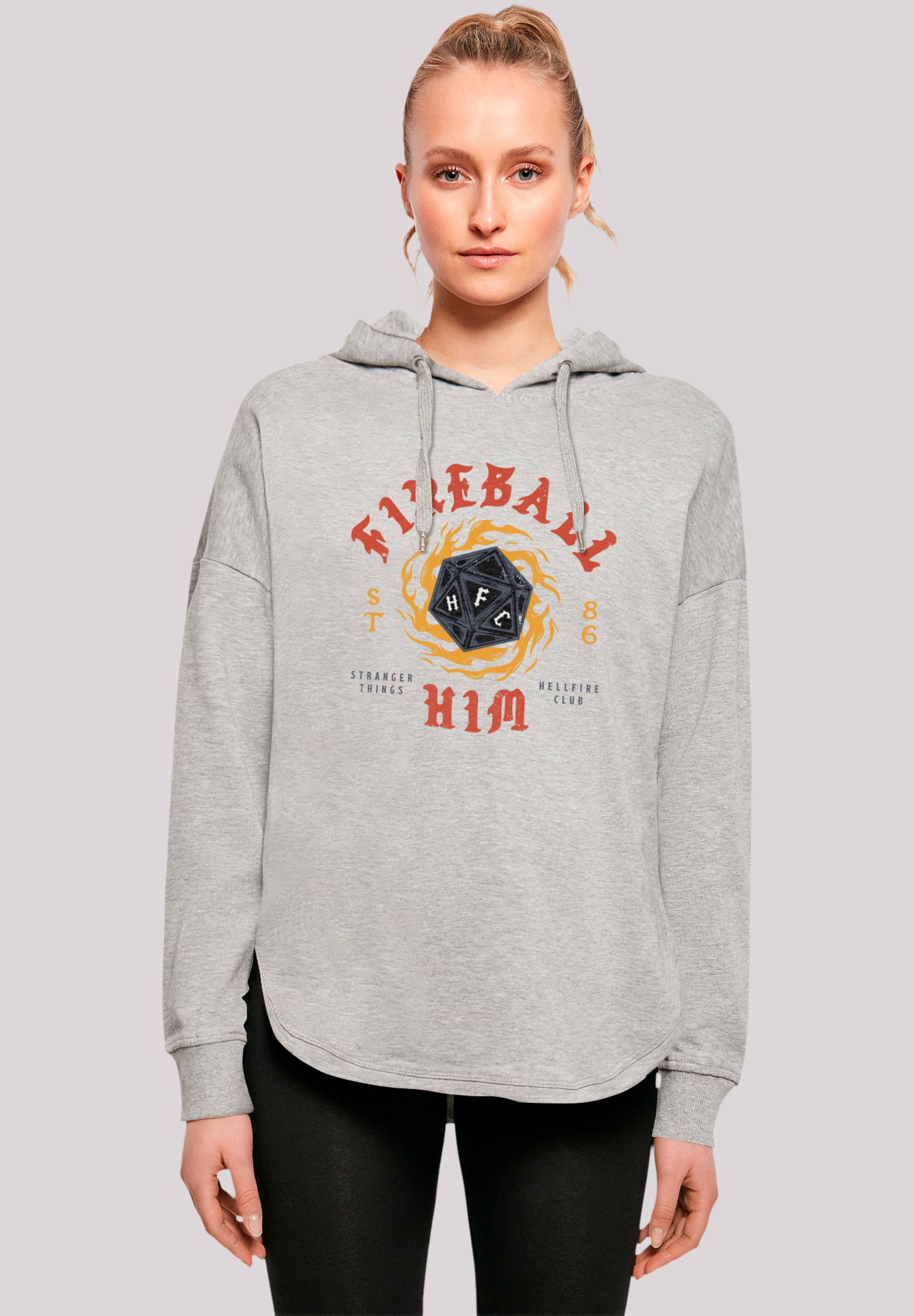 F4NT4STIC Kapuzenpullover "Stranger Things Fireball Dice 86 Netflix TV Series", Premium Qualität