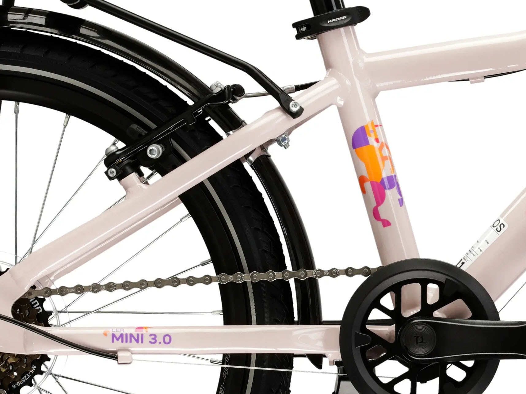 Kross Kinderfahrrad »Kinderrad Lea Mini 3.0 pink 6 Gänge«, 6 Gang, Shimano, Tourney TX30 Schaltwerk, Kettenschaltung