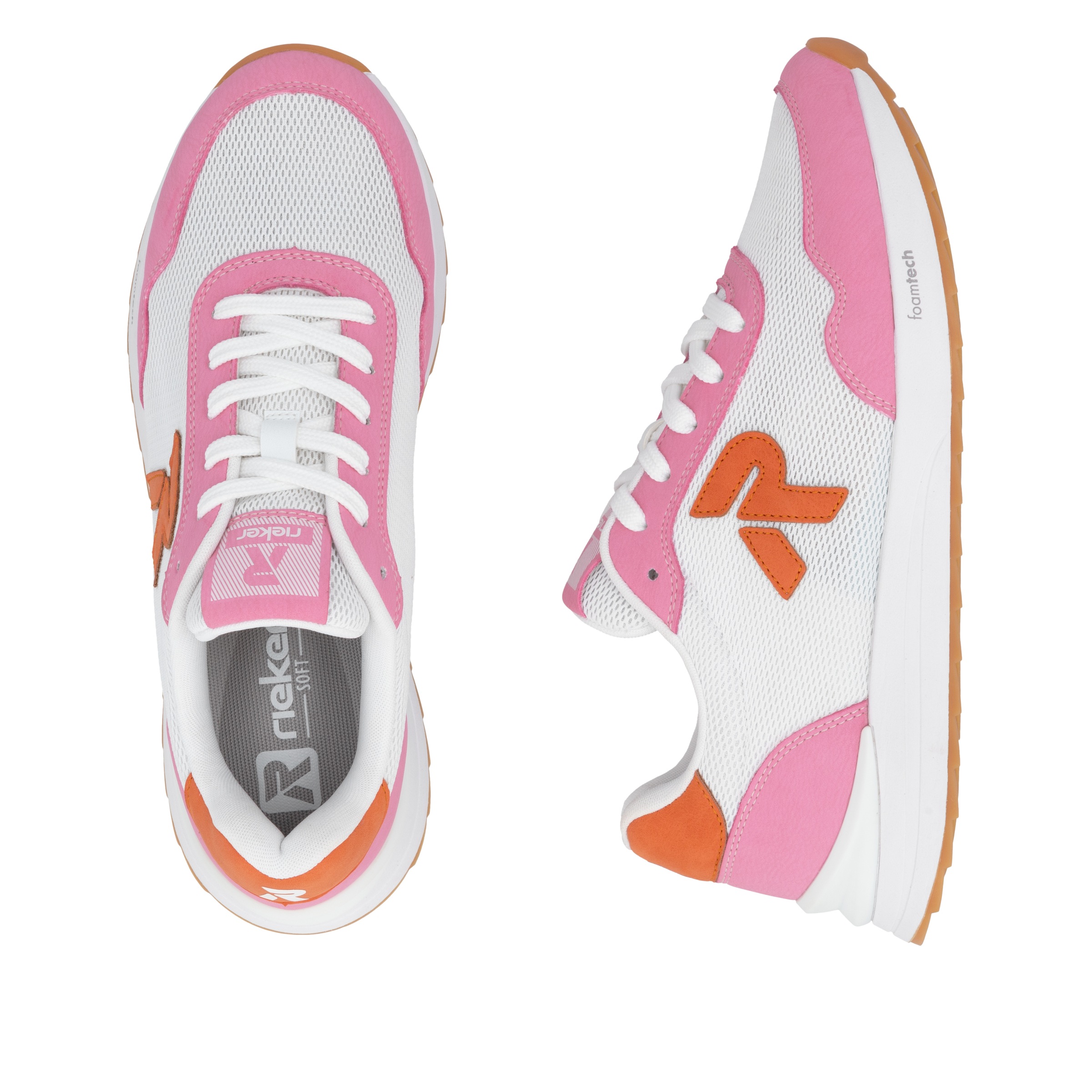 RIEKER Sport Sneaker  Schnürschuh, Halbschuh, Freizeitsneaker mit leichter Laufsohle