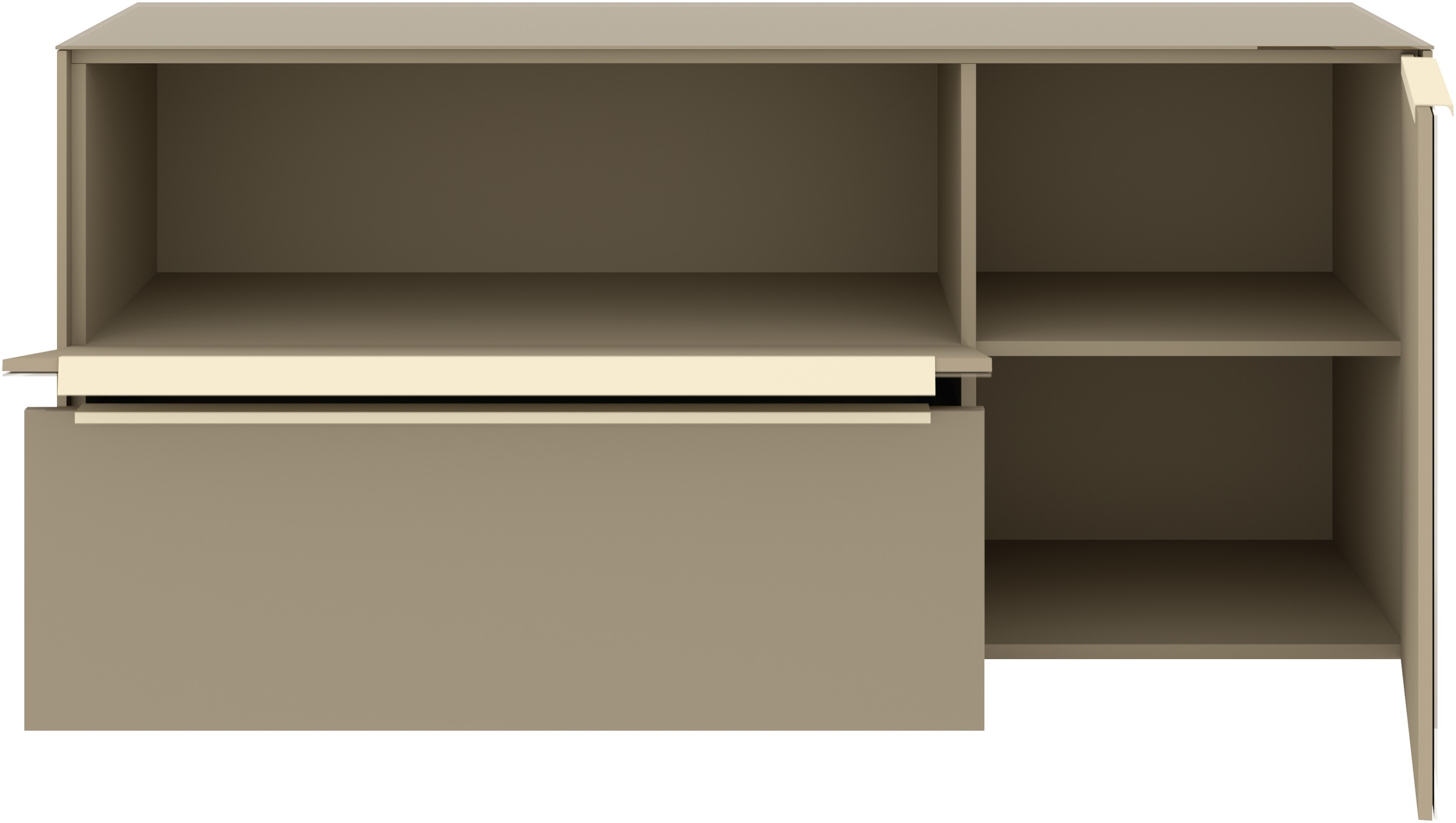 set one by Musterring Lowboard »Reno« 1 Stk. tlg. Mit Gleitern und in verschiedenen Farben erhältlich