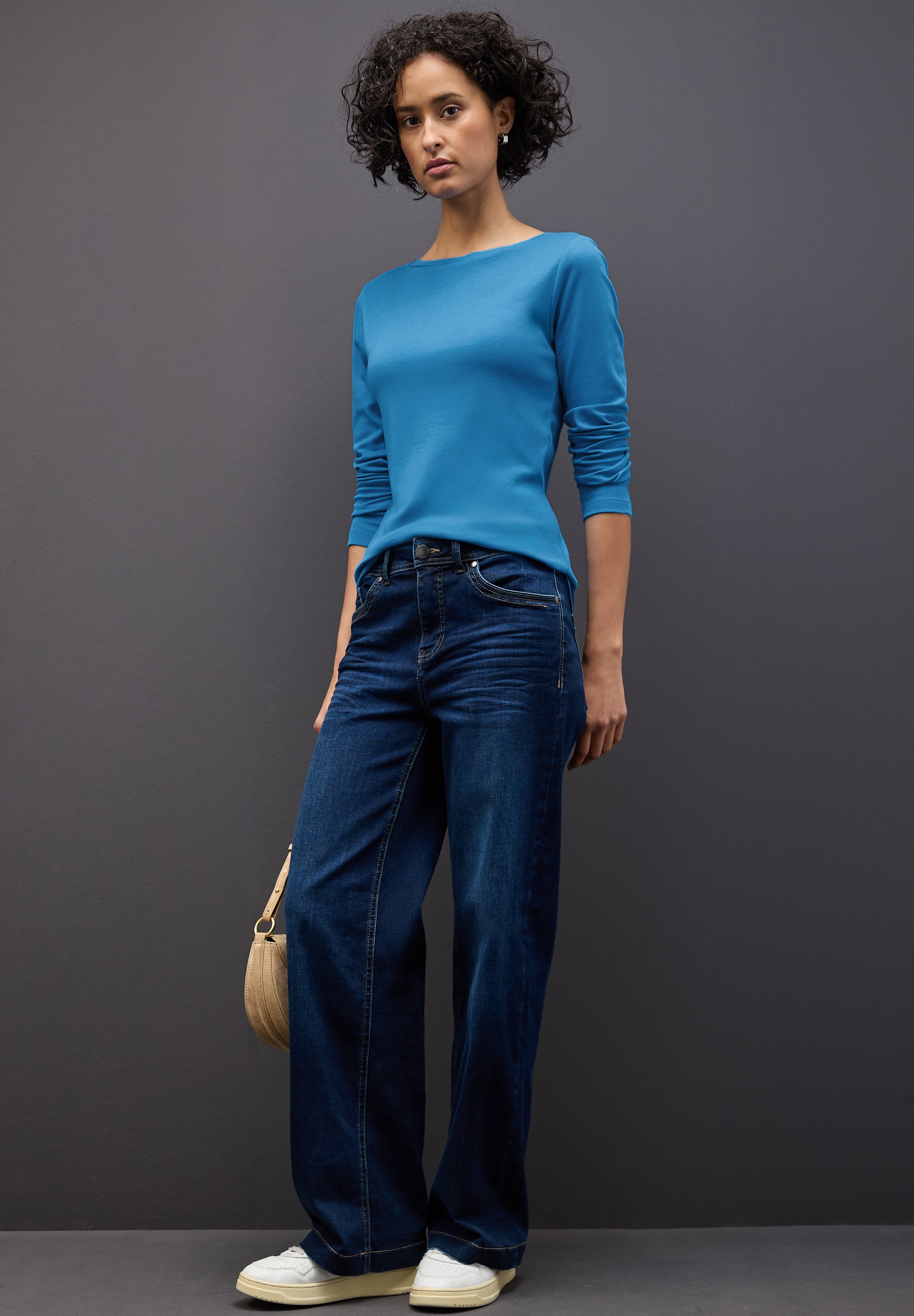 STREET ONE Langarmshirt im soften Baumwoll-Mix günstig online kaufen