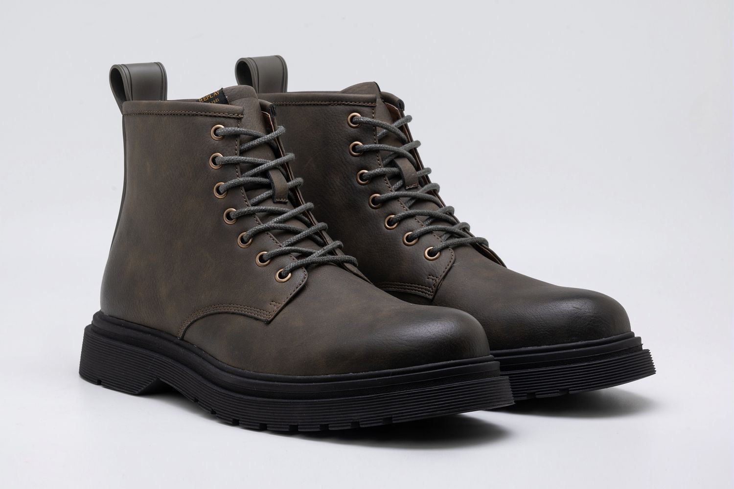 Replay Schnürboots "PIERCE BOOT", Workerboots, Schnürstiefelette mit Anziehlasche