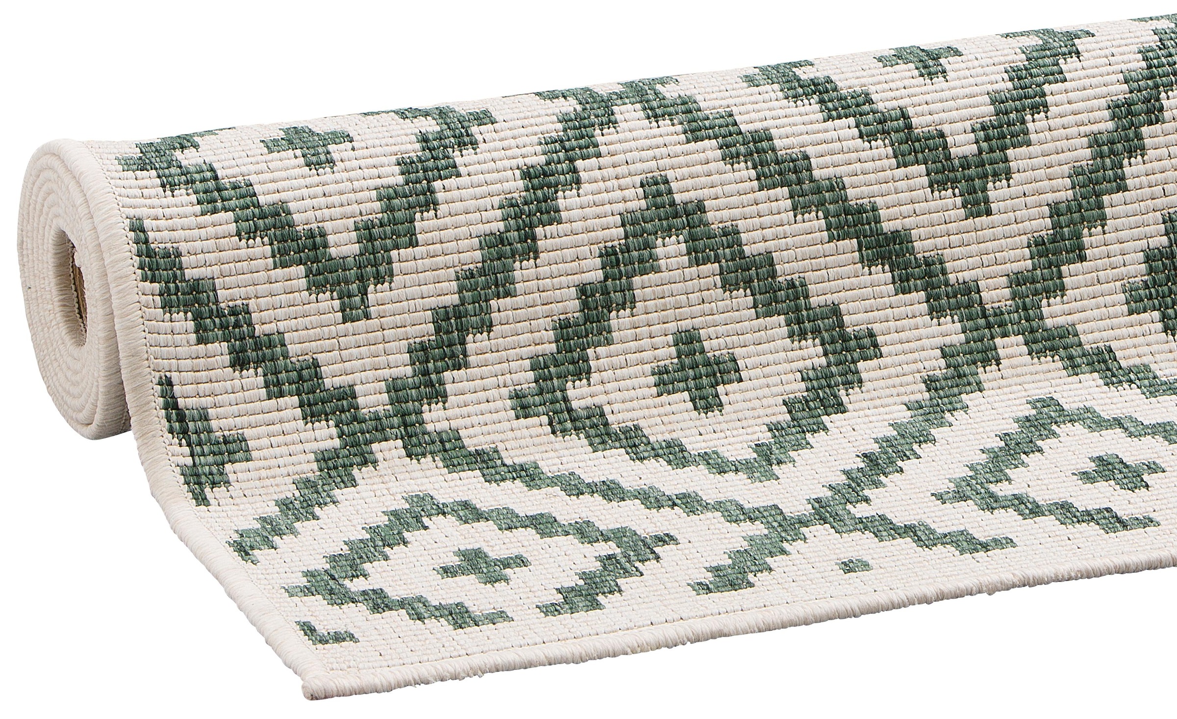 my home Läufer »Ronda Wendeteppich«, rechteckig, 5 mm Höhe, Sisal-Optik, Flachgewebe, In- und Outdoor, geometrisches Boho Design