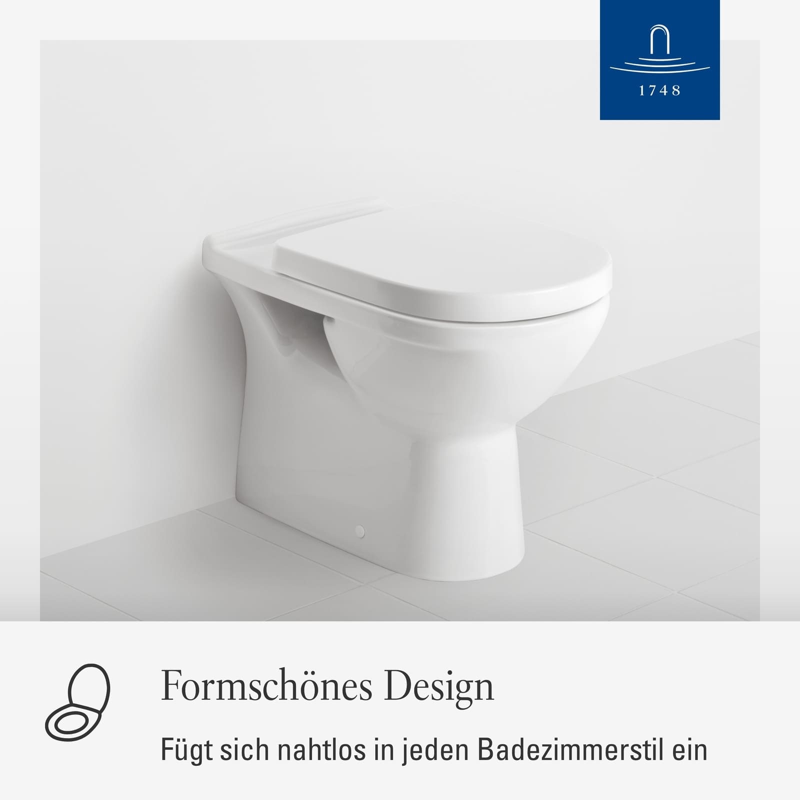 Villeroy & Boch WC-Sitz »WC-Sitz O.novo 423 x 368 x 51 mm weiß« 1 Stk. tlg. Kein SoftClose, Kein QuickRelease