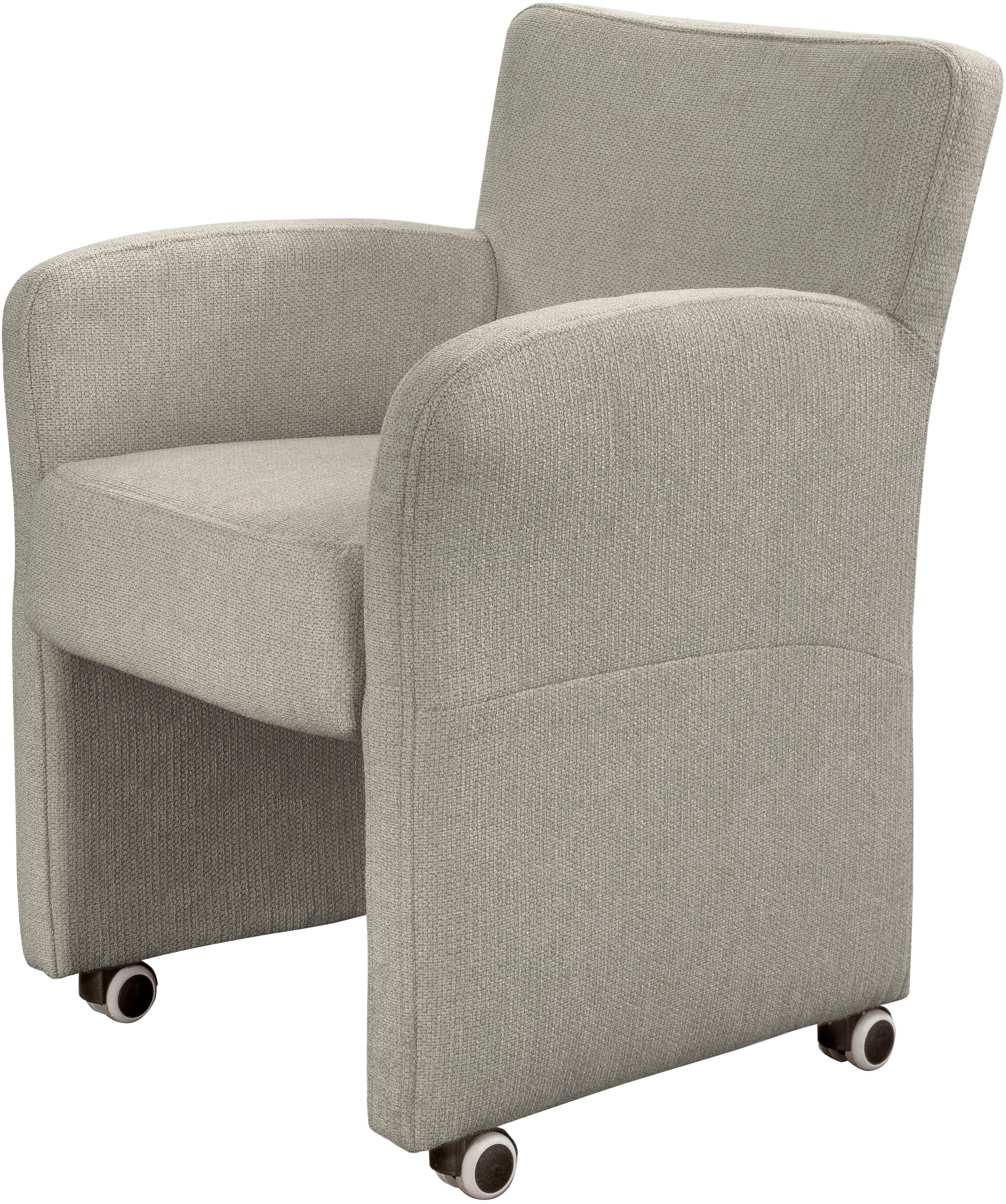 exxpo - sofa fashion Sessel "Cortado, Loungesessel auf Rollen, schmale Armlehnen, bequem" hohe Bodenfreiheit, schöne Detailverarbeitung
