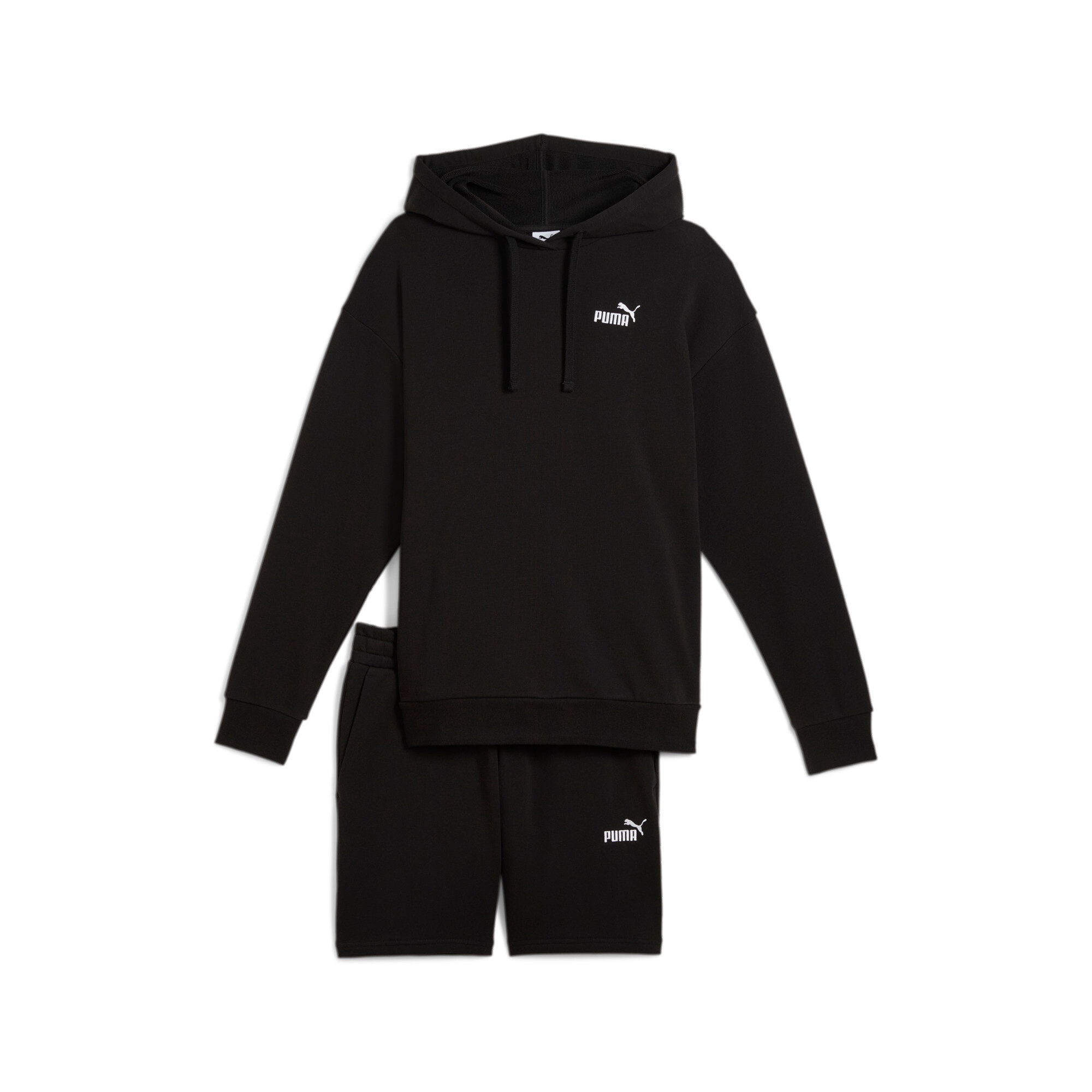 Trainingsanzug »SHORT HOODED RELAXED SWEAT SUIT 7" TR OP«, (2 tlg.)