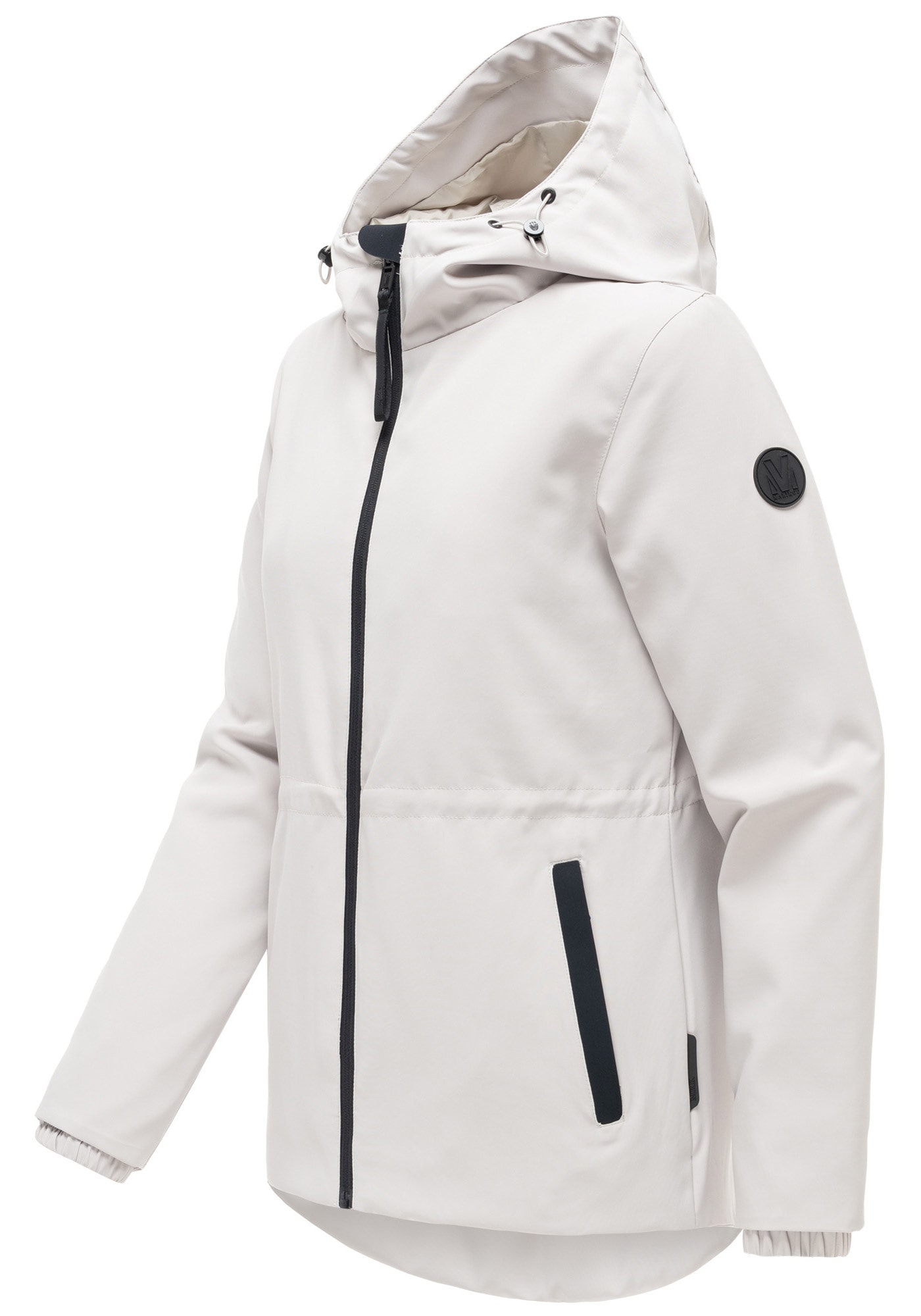 Marikoo Outdoorjacke »Katzilein« Leichte Übergangsjacke mit Kapuze und Kordelzug