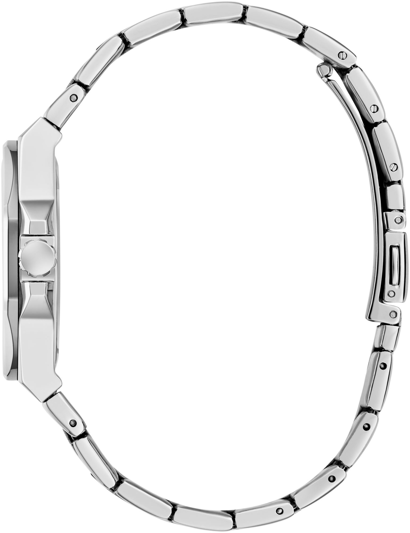 Guess Quarzuhr »EMPRESS«, Armbanduhr, Damenuhr, Edelstahlarmband