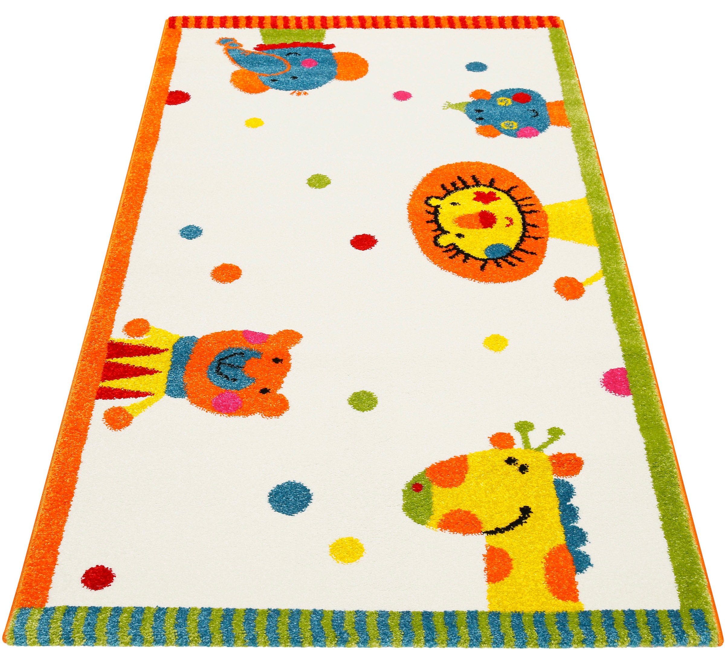 Sigikid Kinderteppich "Animal Festival" rechteckig 13 mm Höhe günstig online kaufen