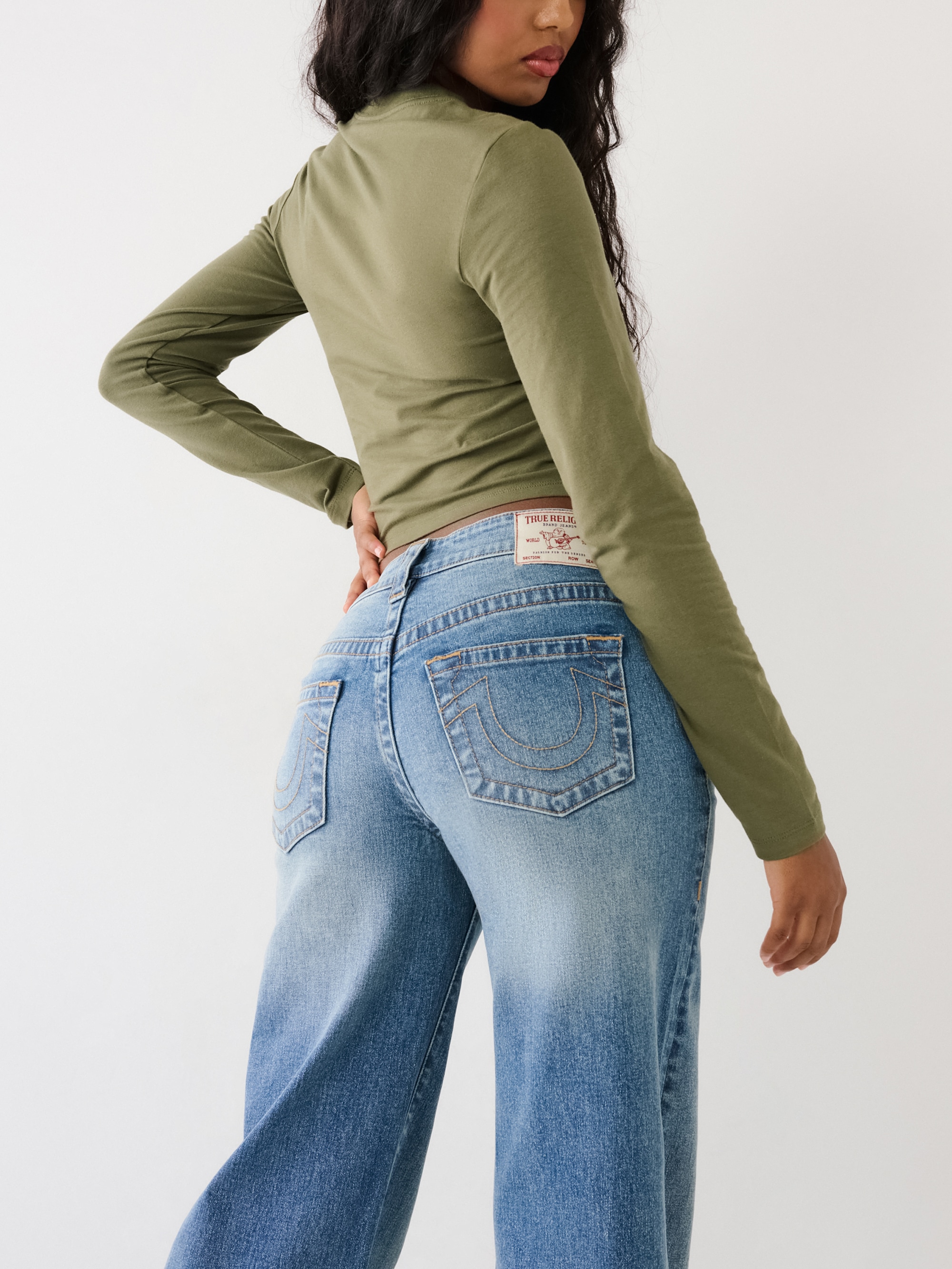 True Religion Loose-fit-Jeans »BOBBI BAGGY JEAN« Baumwollmischung, loose fit, regular waist