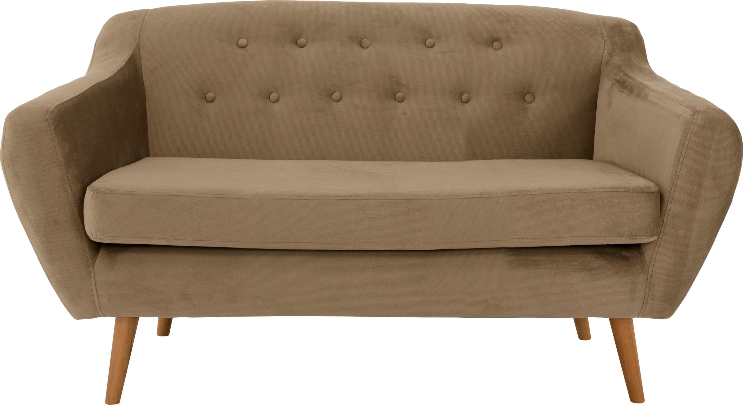 Home affaire 2-Sitzer "Renne" mit Heftung im Rücken im skandinavischem Stil günstig online kaufen