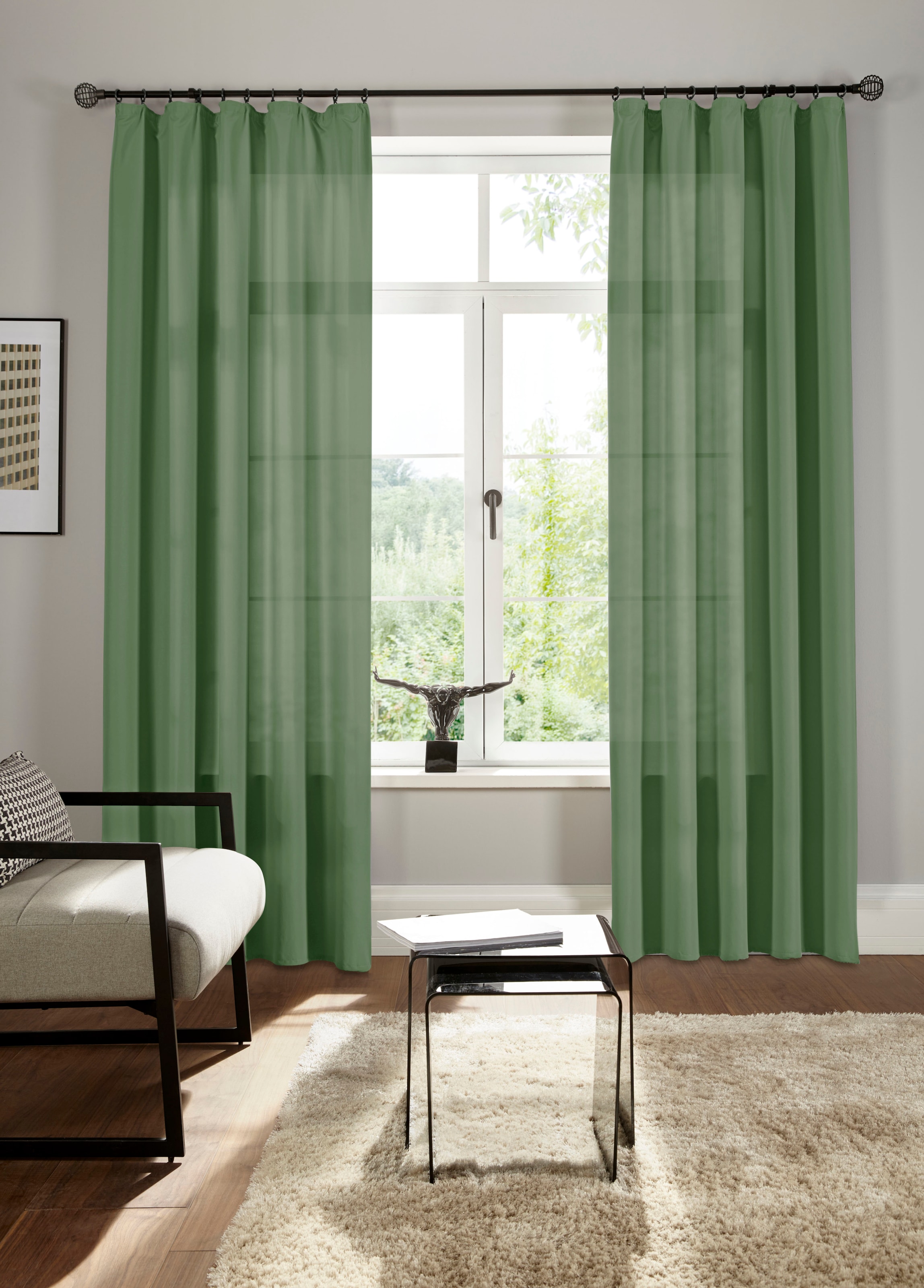 Bruno Banani "Lagan" Kräuselband 2 Stk. tlg. 2-er Set, gewebt, Microfaser, günstig online kaufen