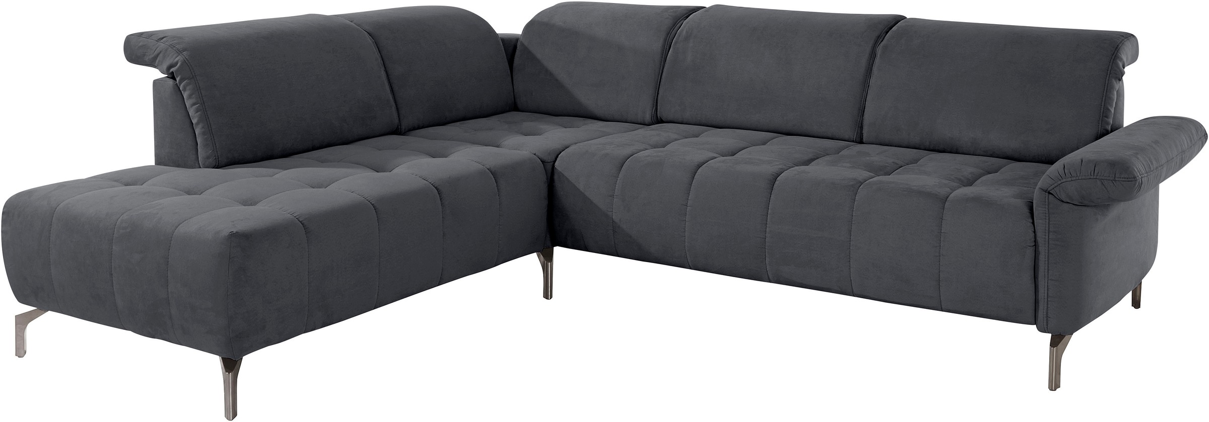 INOSIGN Ecksofa »Fresh L-Form«, Federkern, wahlweise Kopfteilverstellung und motorischer Vorziehsitz