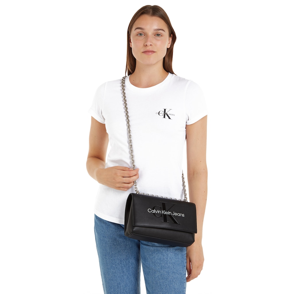Calvin Klein Jeans Umhängetasche »SCULPTED EW FLAP CONV25 MONO«