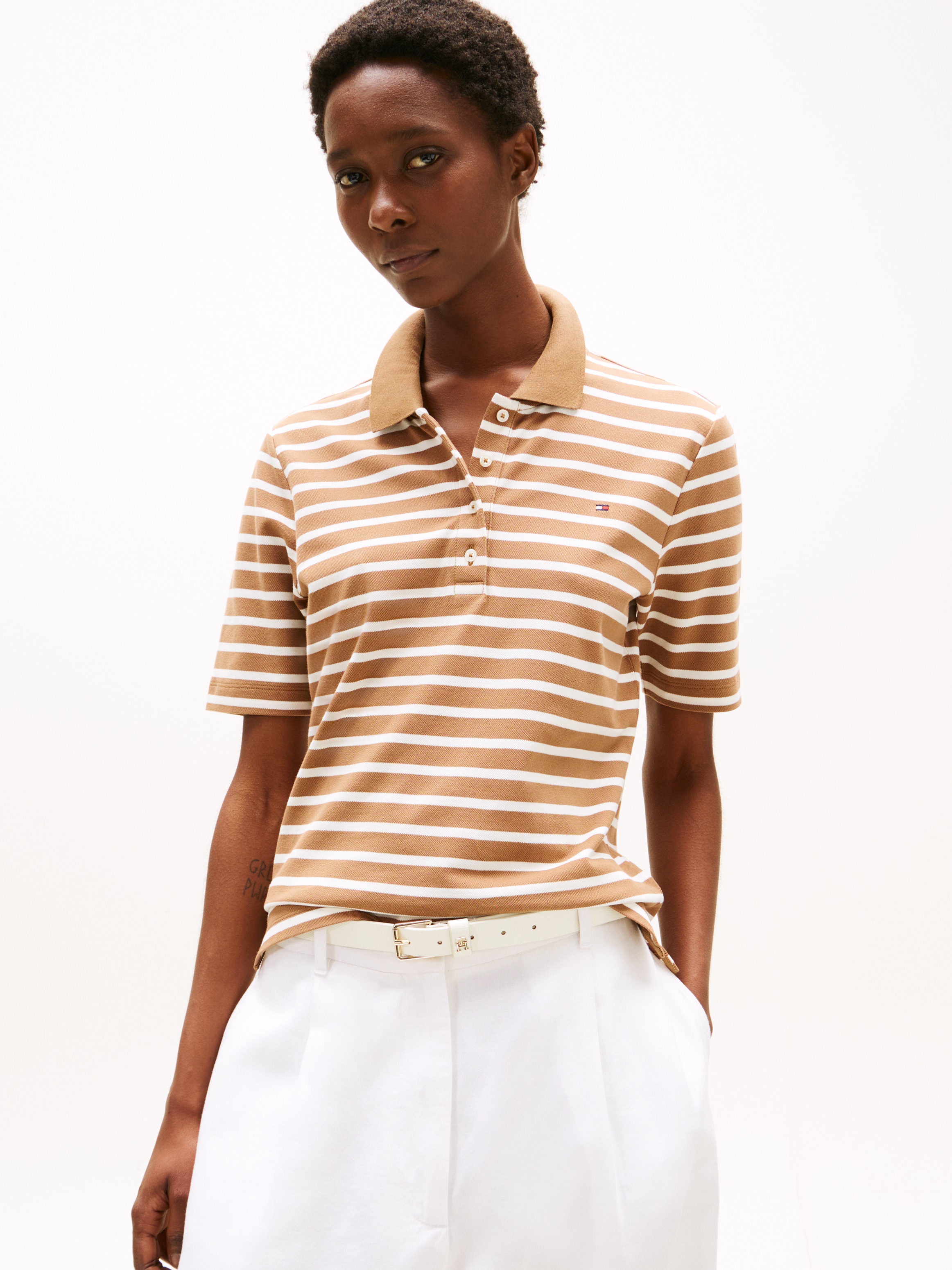 Tommy Hilfiger Poloshirt "Regular Fit Pique Premium Polo" Baumwollmischung, günstig online kaufen