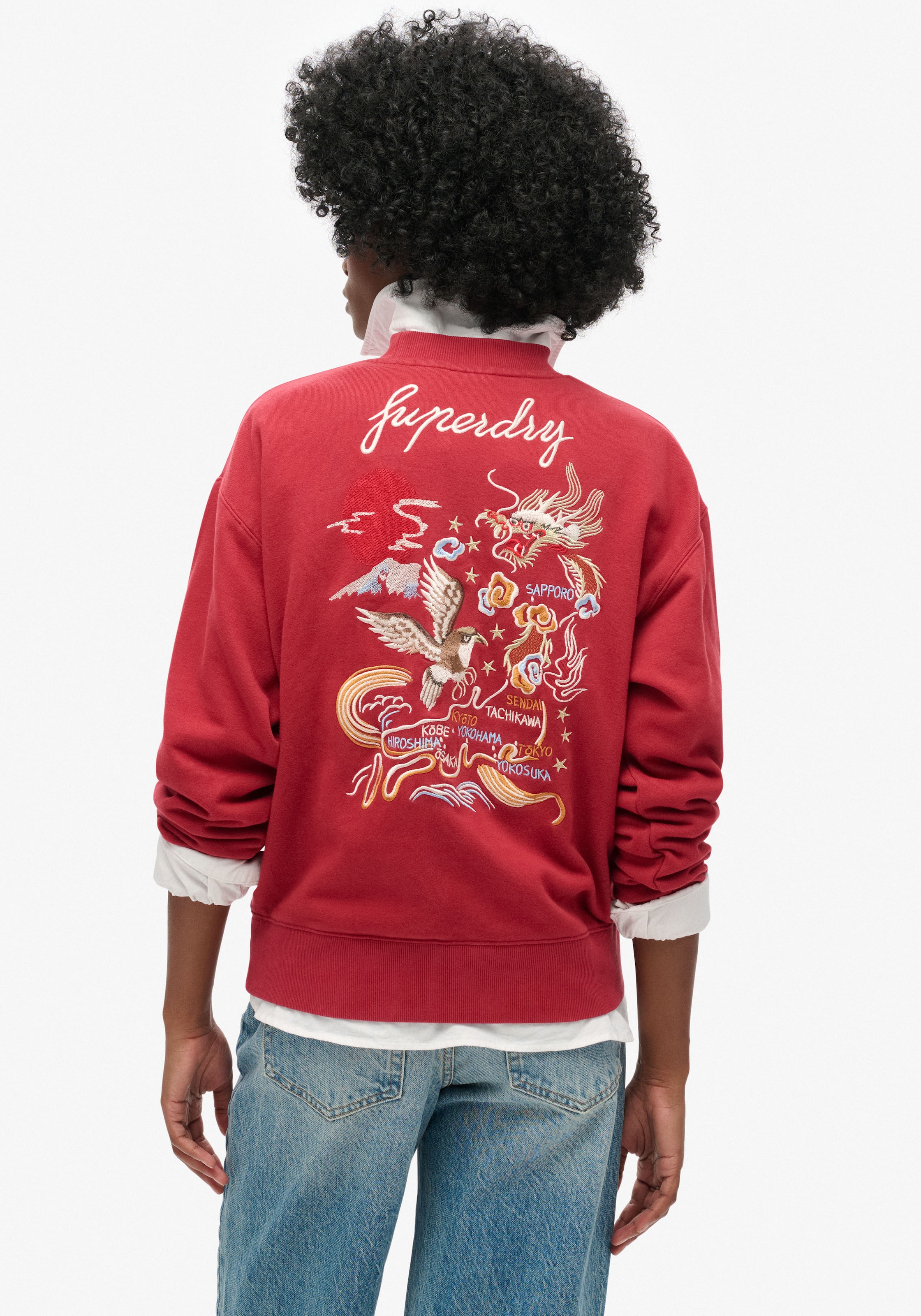 Superdry Sweatshirt "SUIKA EMBROIDERED LOOSE SWEAT" günstig online kaufen