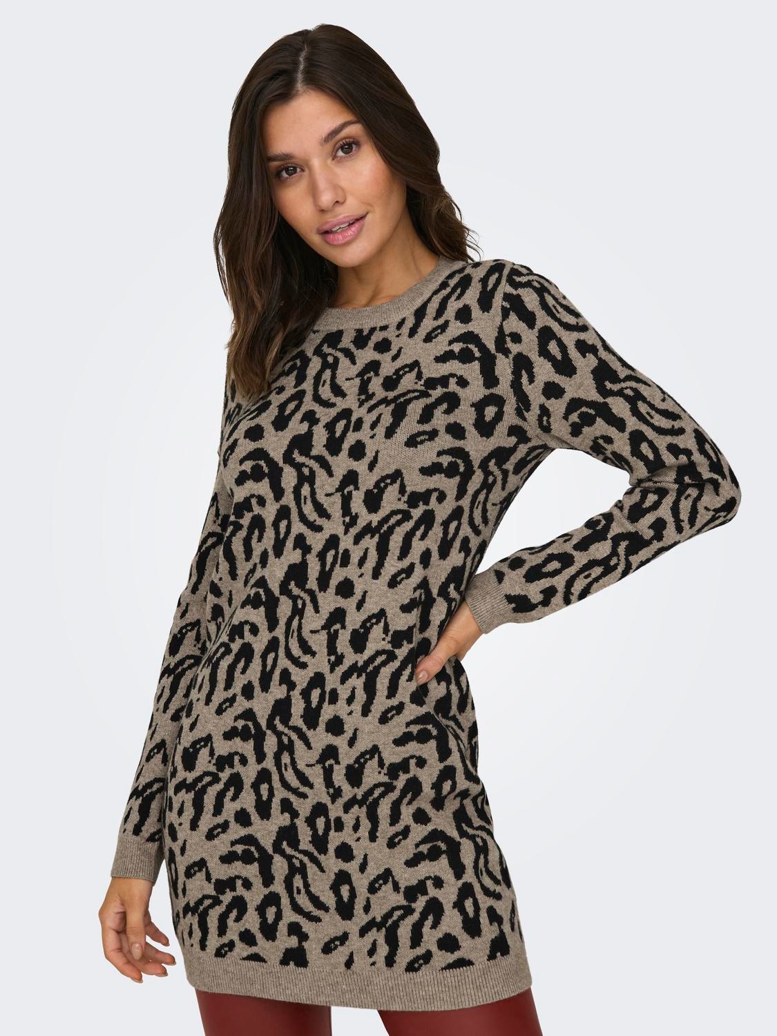 ONLY Strickkleid "ONLJENNI LS ANIMAL DRESS EX KNT" günstig online kaufen