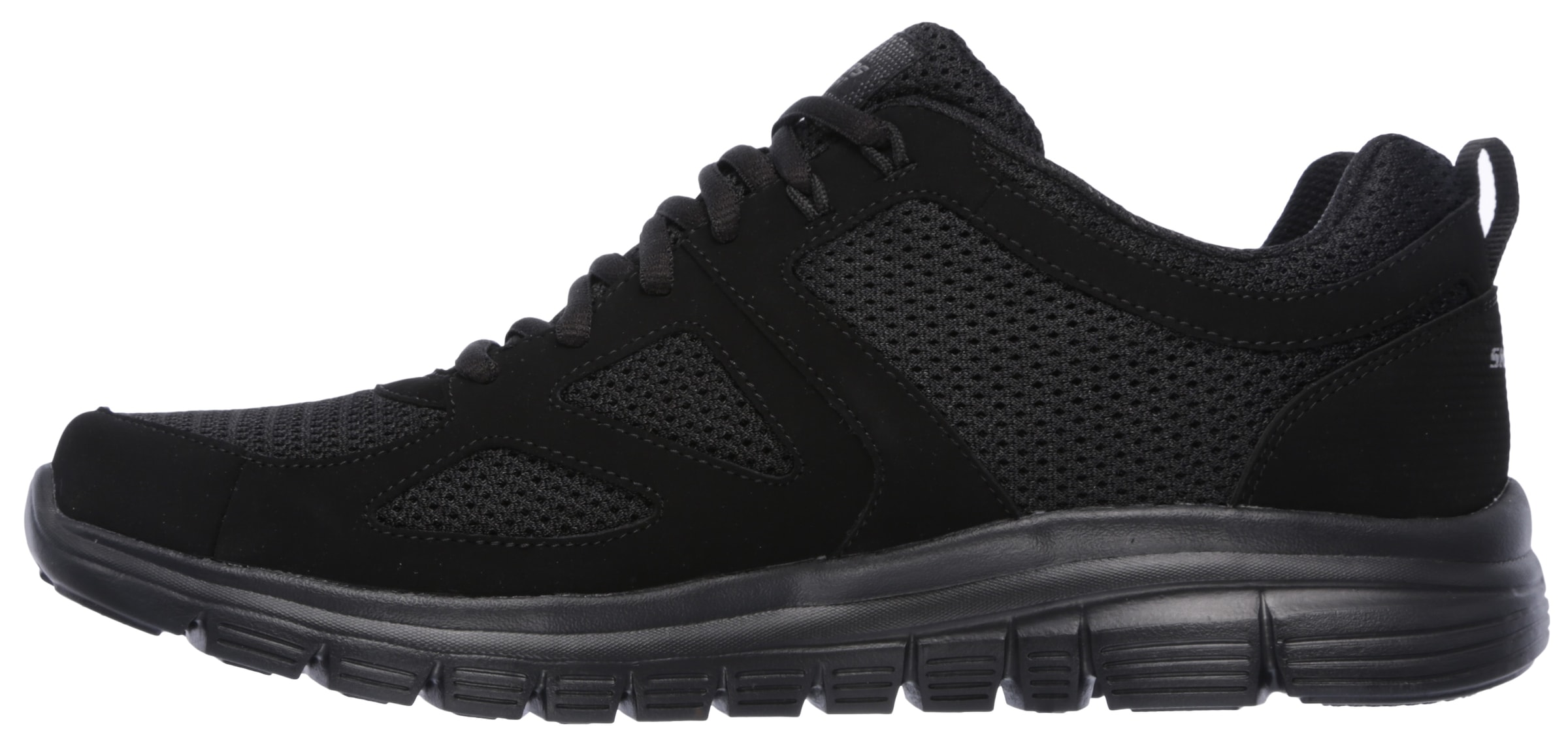 Skechers Sneaker »BURNS-AGOURA«, im monochromen Look, Freizeitschuh, Halbschuh, Schnürschuh