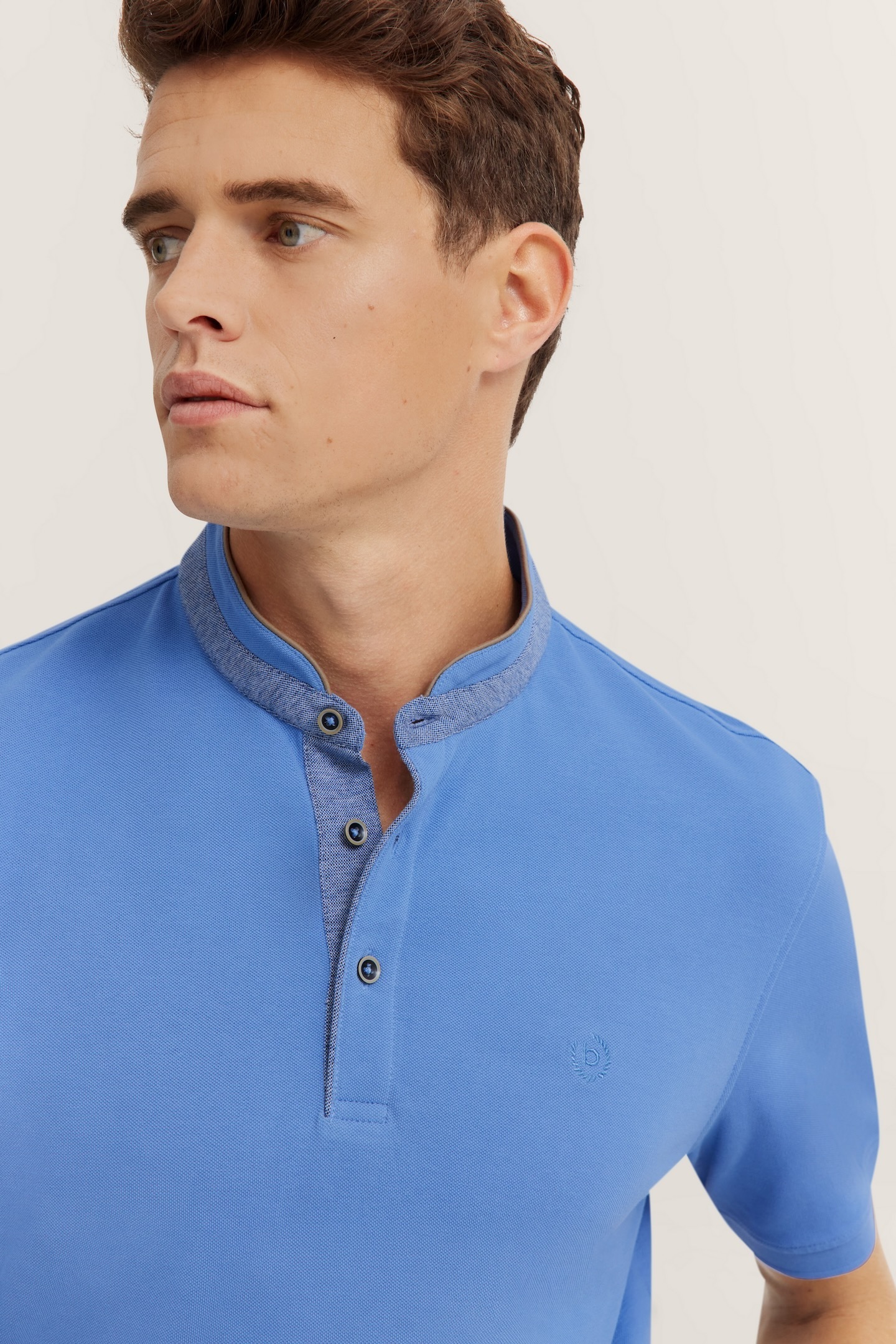 bugatti Poloshirt, mit Stehkragen